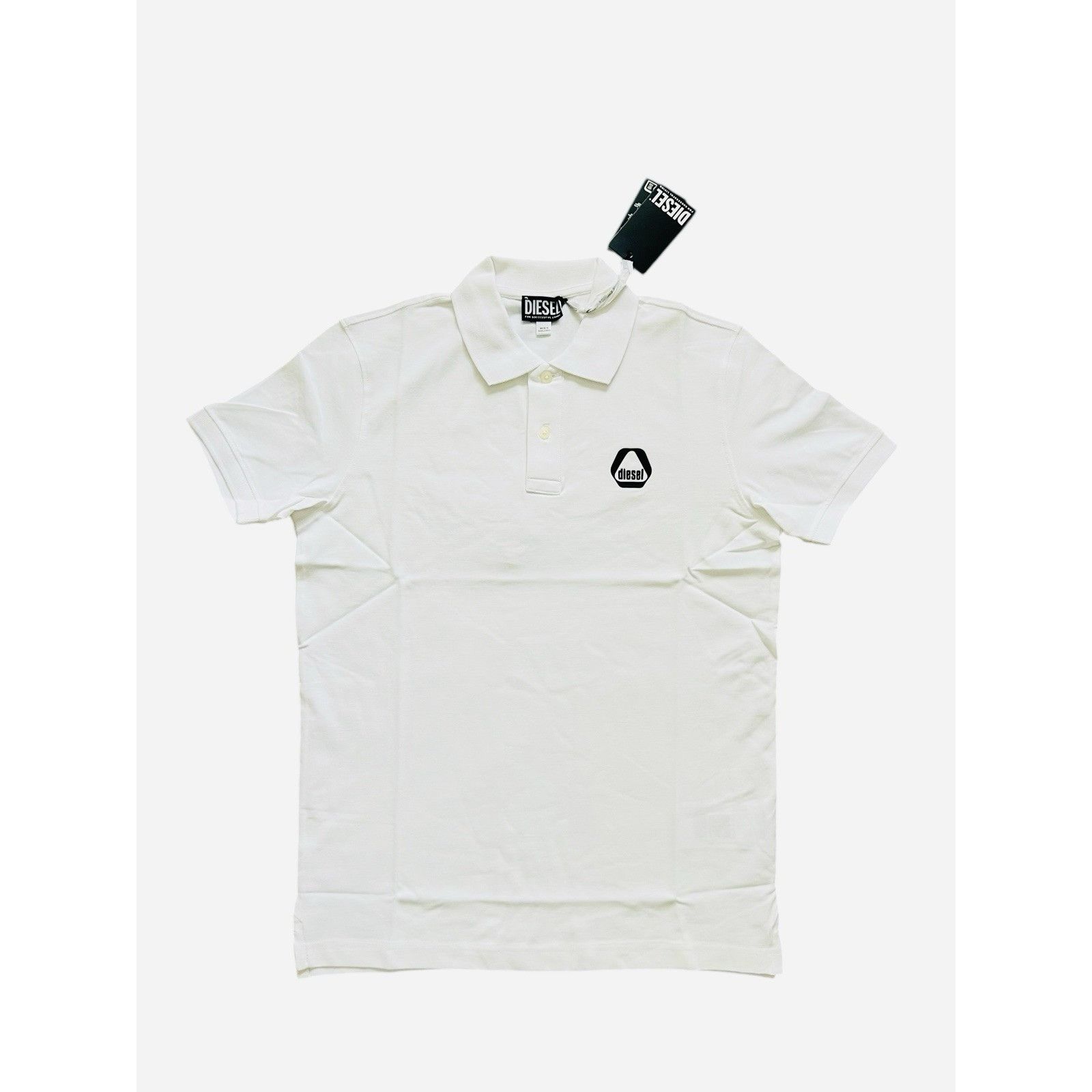 Diesel Diesel Mens T-Smith Polo Shirt White $115 Size M Size US M / EU 48-50 / 2 - 1 Thumbnail