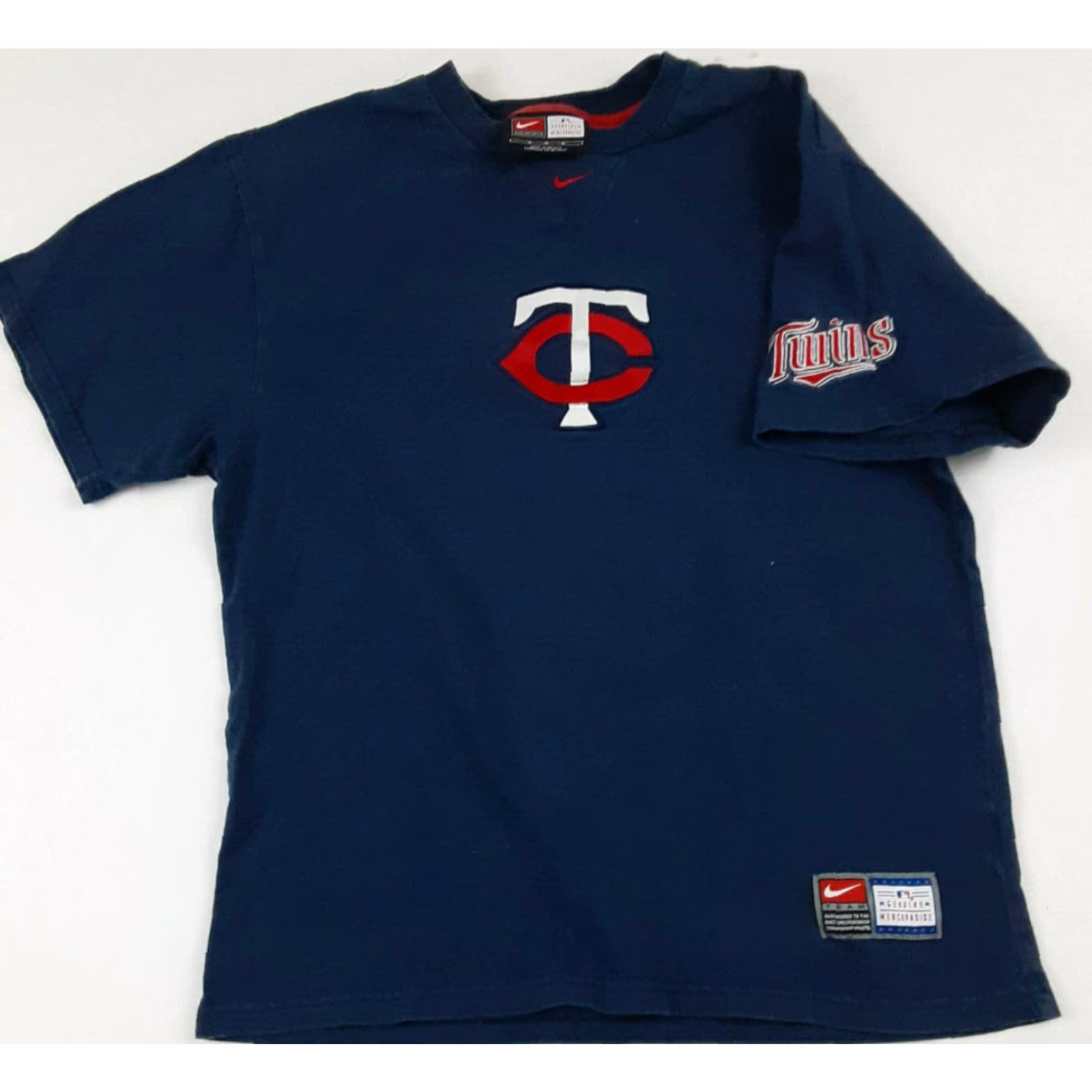 Nike VINTAGE Minnesota Twins Nike Team T-Shirt Blue M Men's Short Sleeve Medium Size US M / EU 48-50 / 2 - 2 Thumbnail