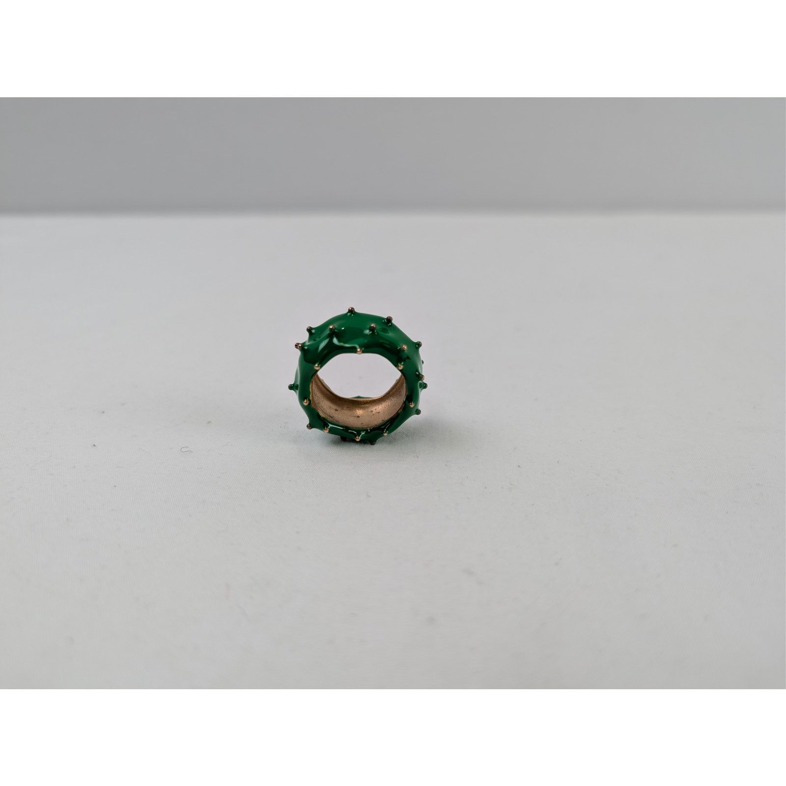 Bottega Veneta o1rshd1 Size: 21 / Gold F St Silver / Enamel Ring Parakeet Size ONE SIZE - 2 Thumbnail