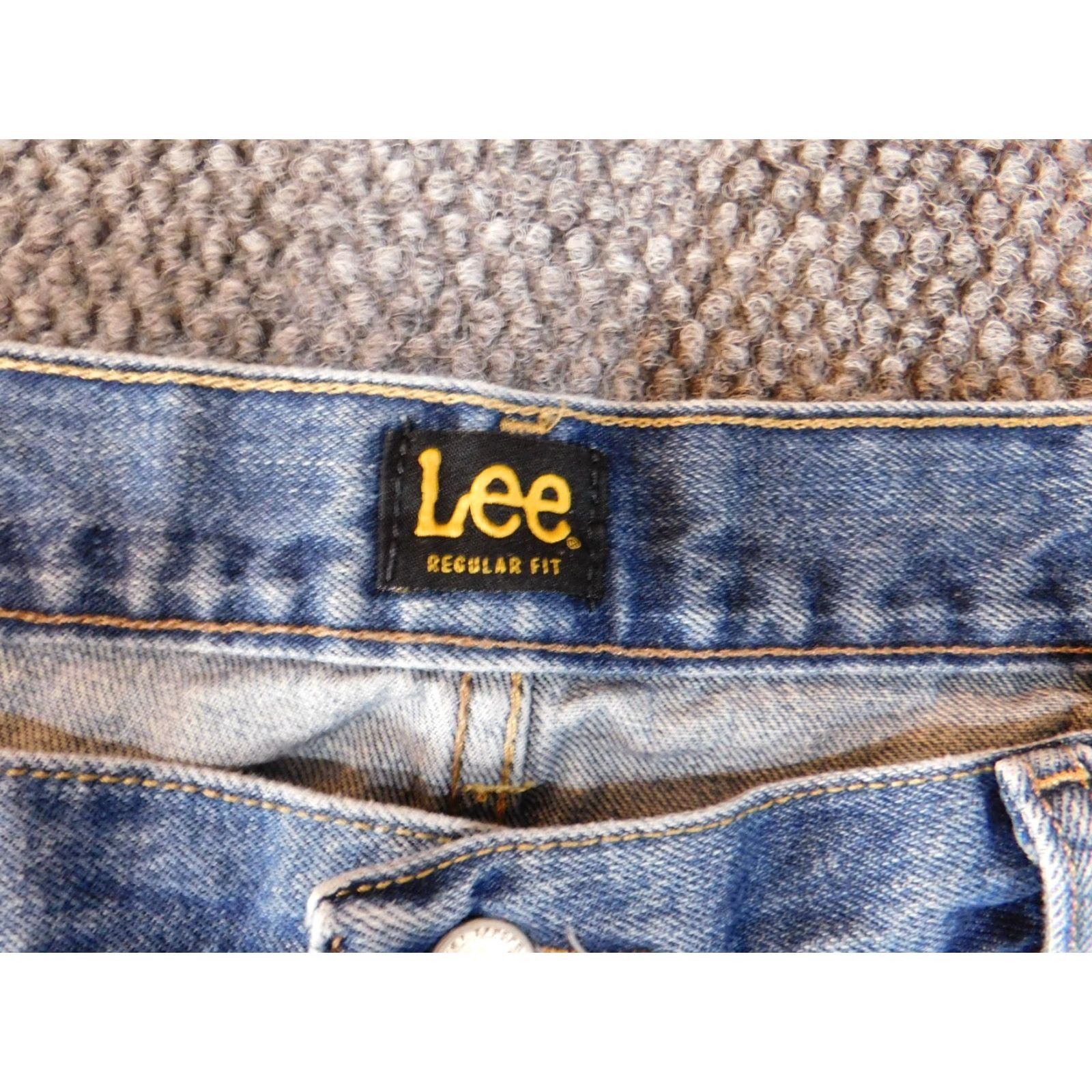 Lee VINTAGE Lee Jeans 42x30 Straight Blue Denim Classic Casual Mens Regular 42 Blue Jeans American 90s? Size US 42 / EU 58 - 3 Thumbnail