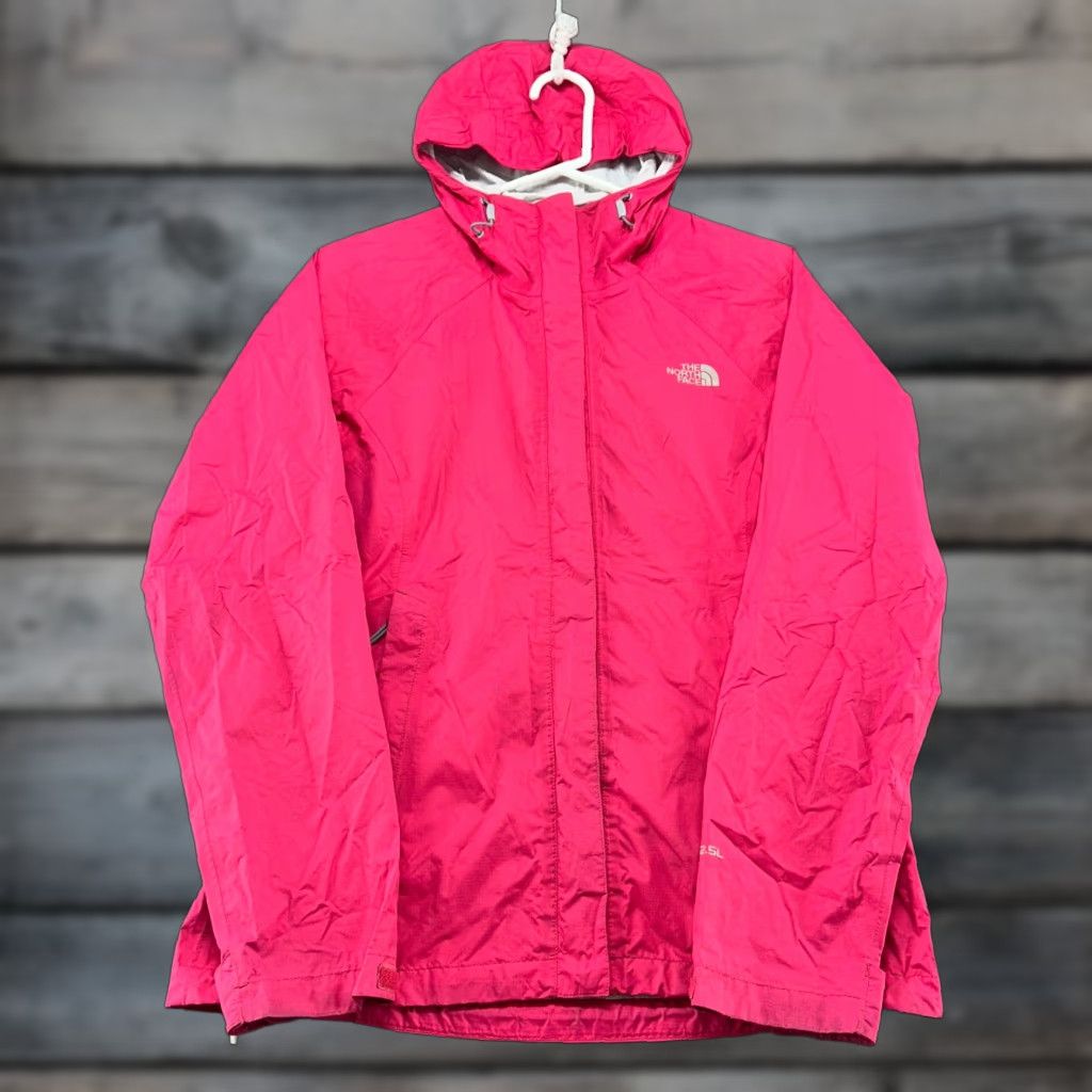 The North Face VINTAGE? No — The North Face Hooded Windbreaker Jacket Womens M Pink HyVent 2.5L Softshell Zip Full Zip Regular Fit Size M / US 6-8 / IT 42-44 - 1 Thumbnail