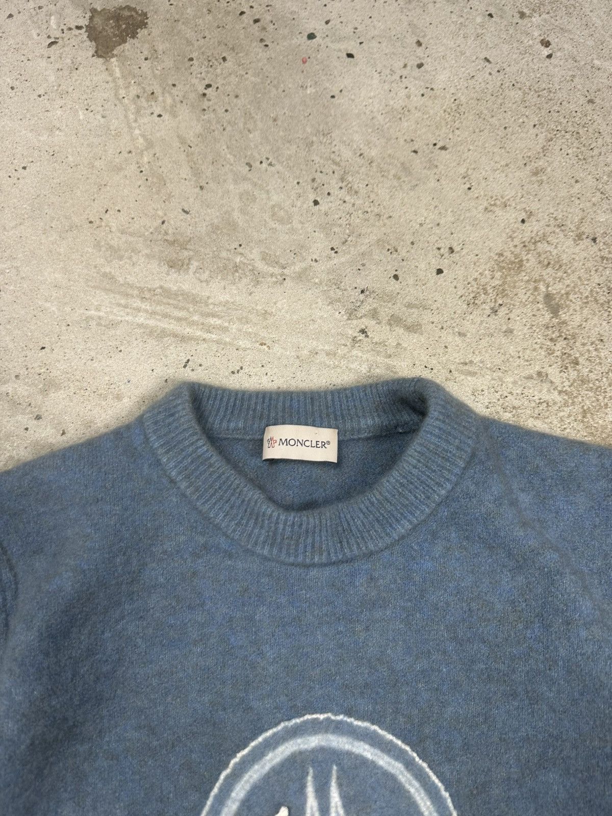 Moncler Moncler Wool Yak Big Logo Sweater Knit Jumper Luxury Size XS / US 0-2 / IT 36-38 - 6 Thumbnail