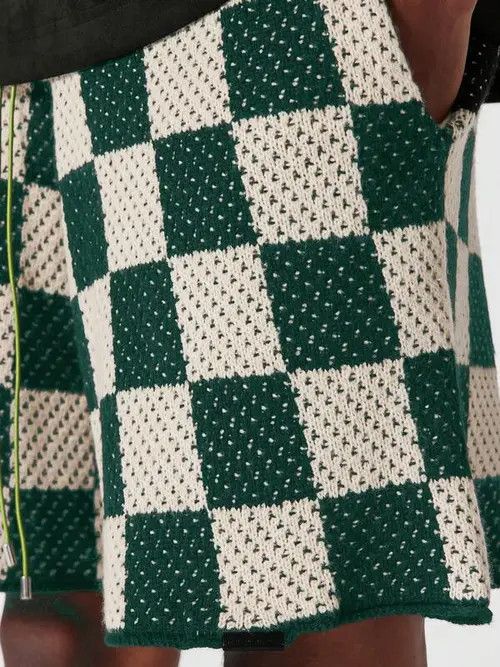 Japanese Brand Kizuki x Kanno Crochet Knit Drop Shorts Vintage Size US 32 / EU 48 - 6 Thumbnail