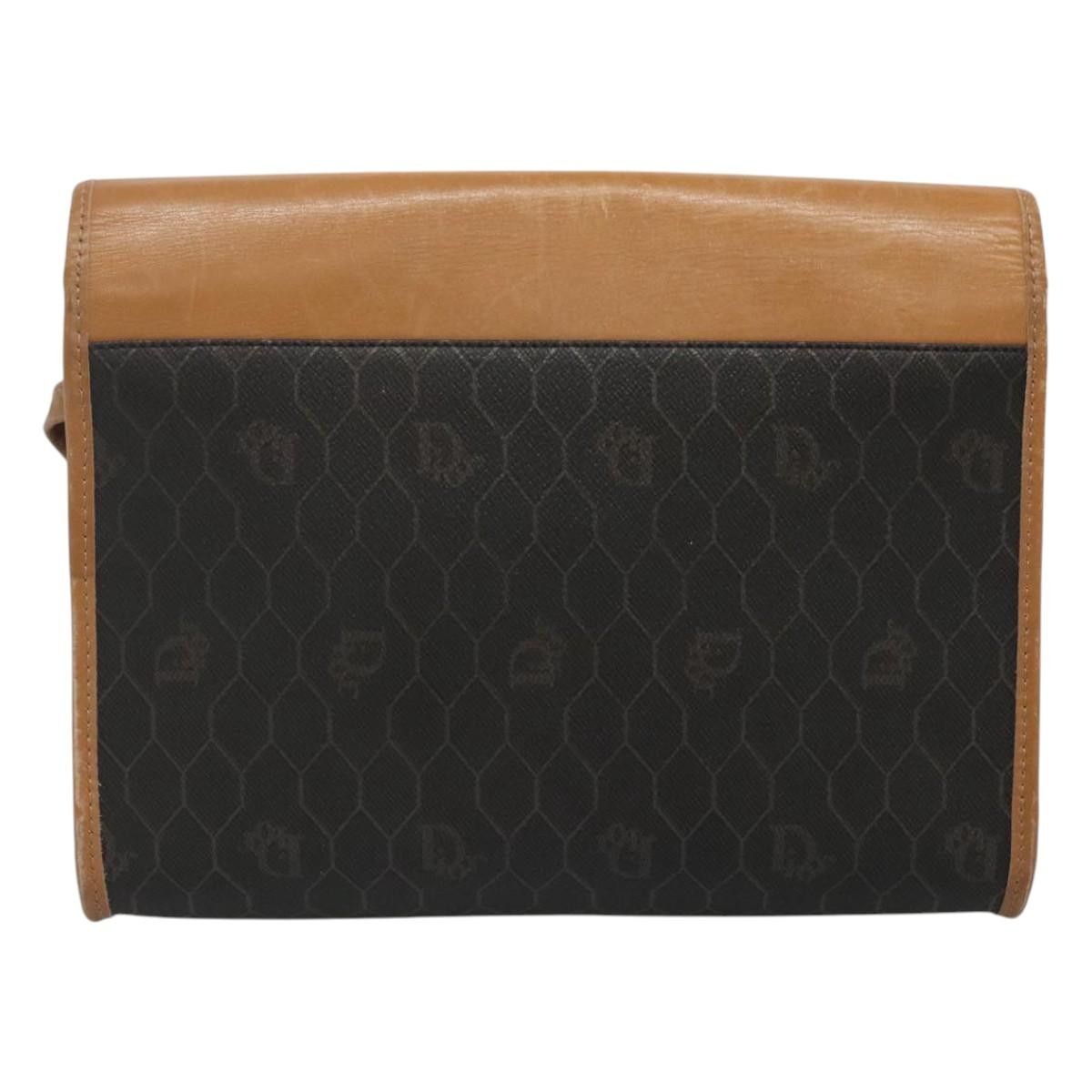 Dior DIOR Honeycomb Canvas Shoulder Bag Pvc Black Gold Size ONE SIZE - 3 Thumbnail