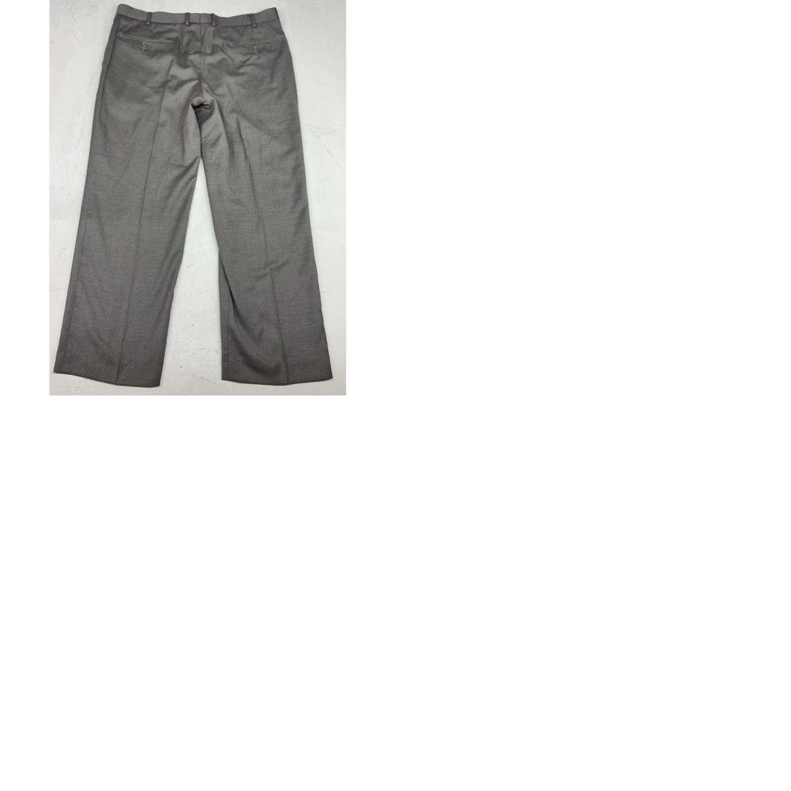 Valentino Gino Valentino Zegna Suit Gray Herringbone Silk Wool 2 Piece Mens 46R Regular Notch Lapel 2-Button Front Classic Linen? Size 46R - 11 Thumbnail