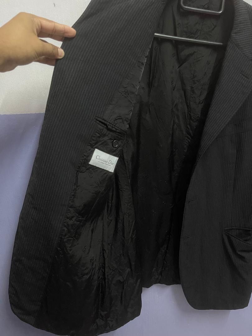 Christian Dior Monsieur Christian Dior Stripe Blazer Casual Jacket Size 52R - 13 Thumbnail