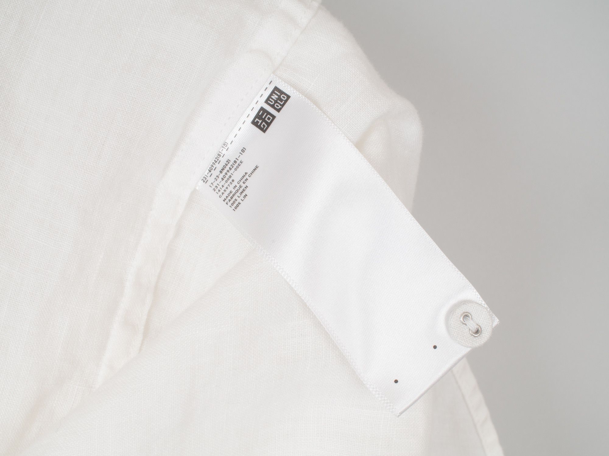 Uniqlo French Linen Round Collar Button Up Shirt Size S / US 4 / IT 40 - 8 Thumbnail
