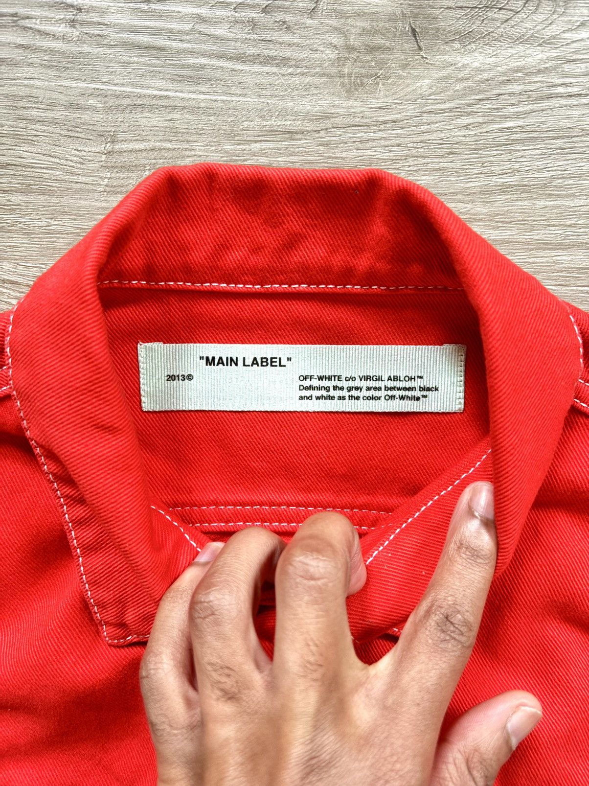 Off-White x Virgil Abloh “Flaming Skulls” Denim Jacket