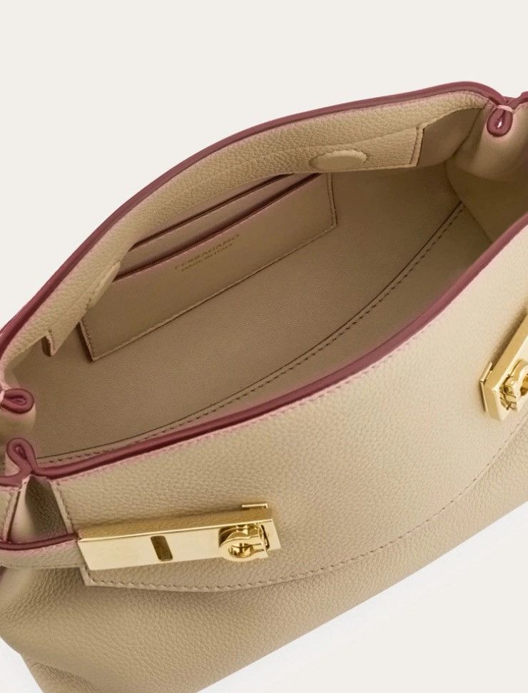 Salvatore Ferragamo Ferragamo Hug Soft Crossbody Bag XS – “Pietra”(Retail €1850) Size ONE SIZE - 6 Thumbnail