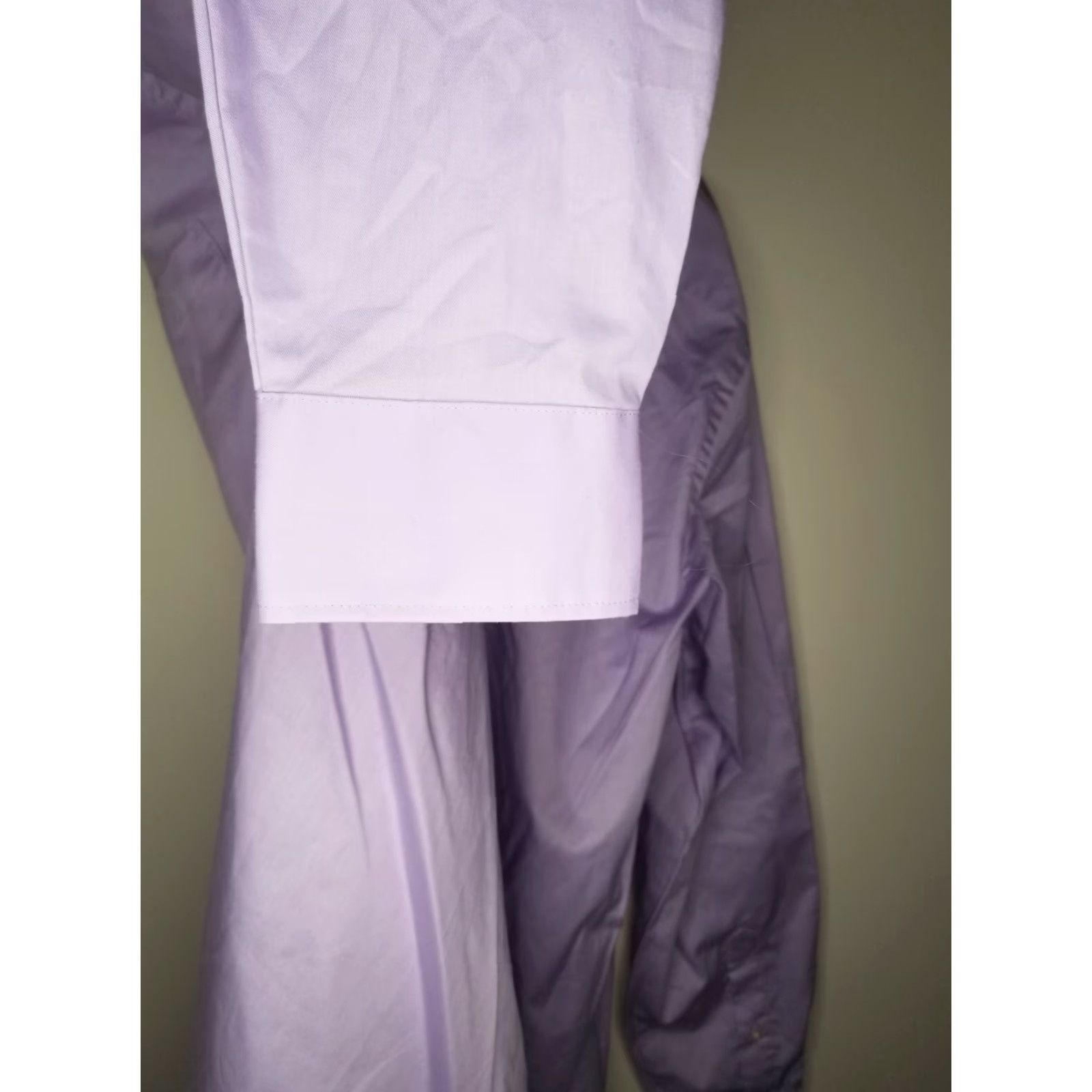 Van Heusen Van Heusen Dress Shirt Long Sleeve 16.5 Purple Mens Size Medium? Size 42R - 4 Thumbnail