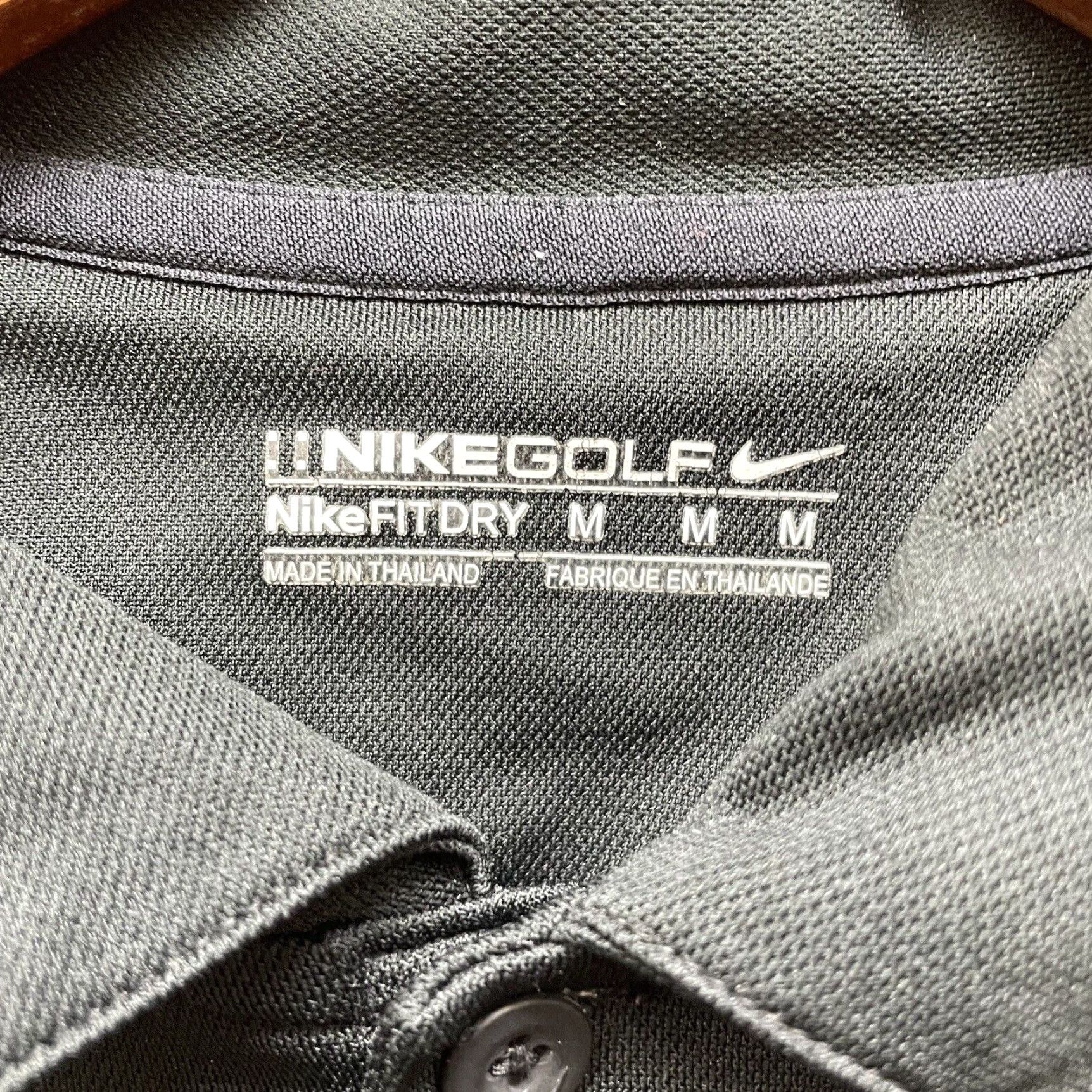 Nike VINTAGE Nike Golf Polo Shirt Mens Medium Black Athletic Performance 90s Golf Mens Size US M / EU 48-50 / 2 - 4 Thumbnail