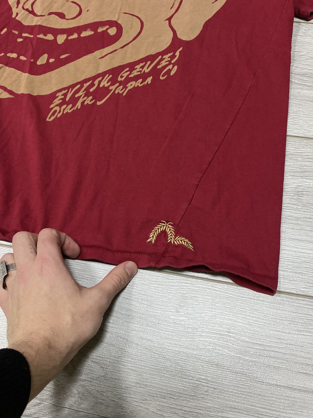 Evisu Evisu Hannya mask genes devil big logo t-shirt Size US XL / EU 56 / 4 - 3 Thumbnail