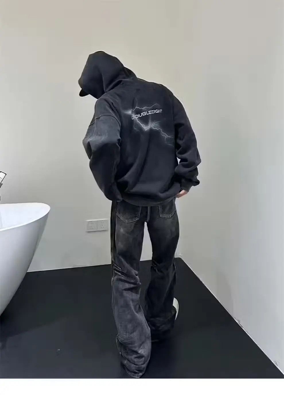 Japanese Brand × Jean Y2k Black Baggy Jeans Size US 32 / EU 48 - 4 Thumbnail
