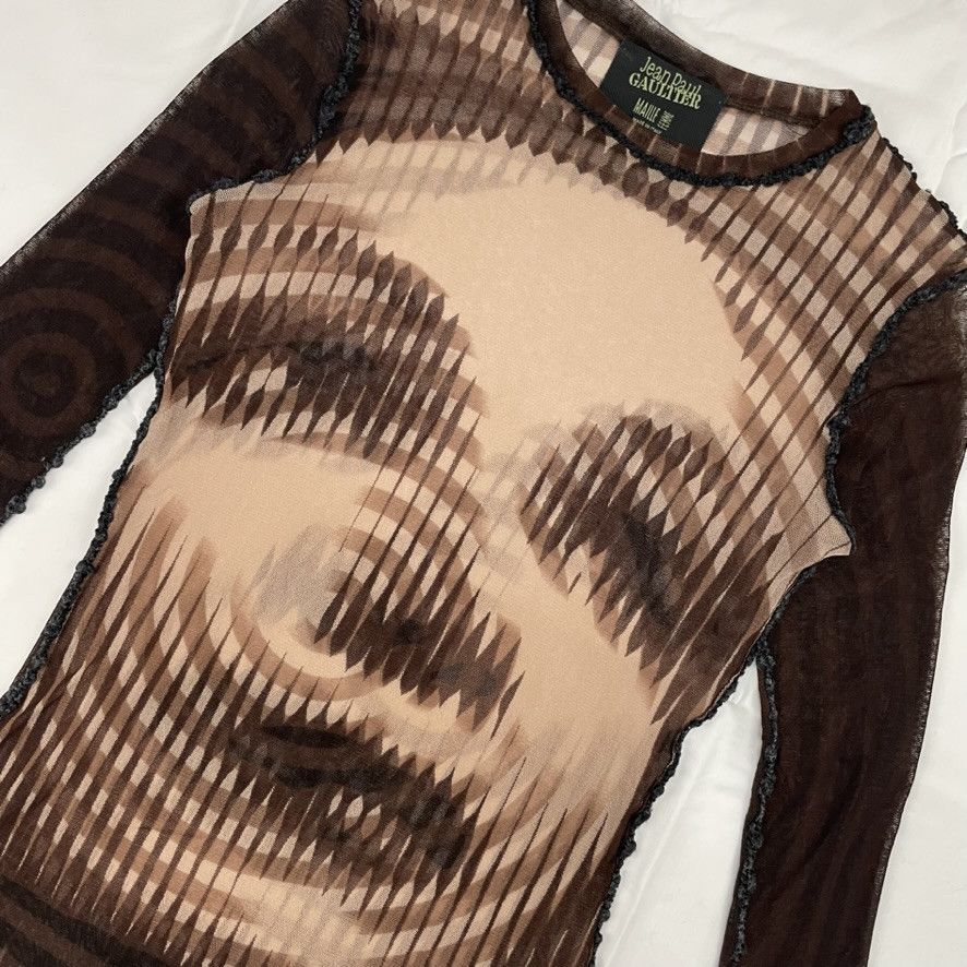 Jean Paul Gaultier AW2001 Jean Paul Gaultier Garbo/Dietrich Mesh Top Vintage Size US M / EU 48-50 / 2 - 3 Thumbnail