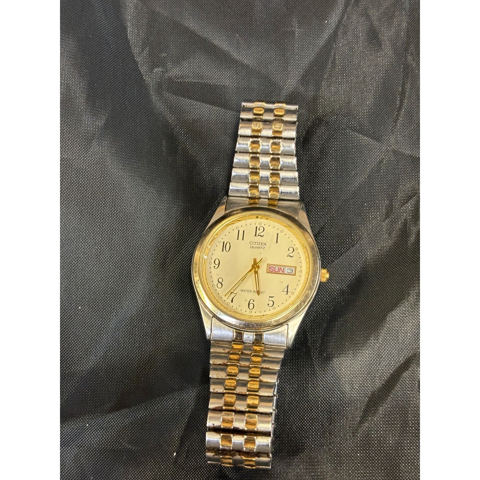 Citizen Vintage Citizen 1100-S63910 2-Tone Men’s Watch! New Battery! Size ONE SIZE - 6 Thumbnail