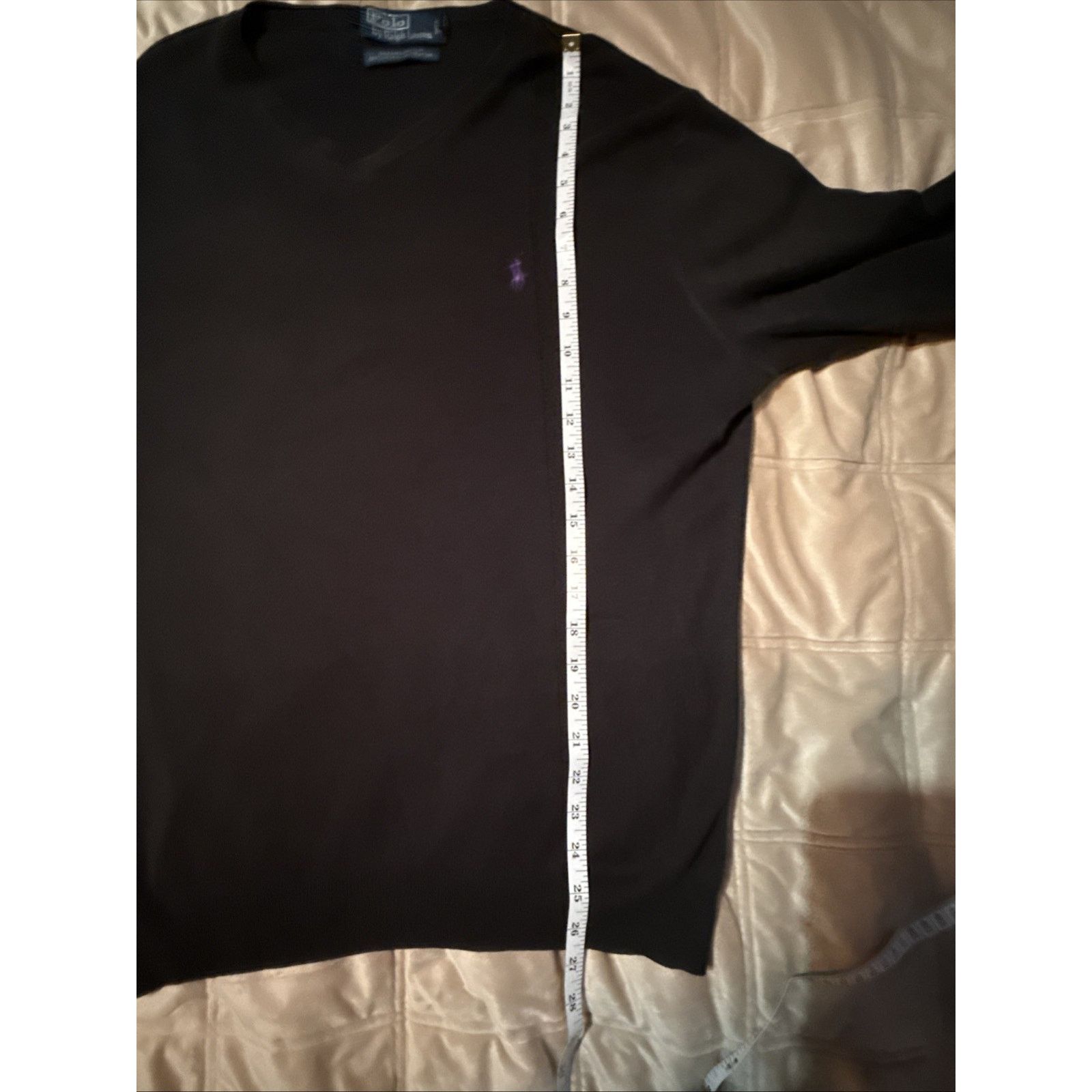 Ralph Lauren Polo Ralph Lauren Sweater Mens M Black Pima Cotton V-Neck Size US M / EU 48-50 / 2 - 7 Thumbnail