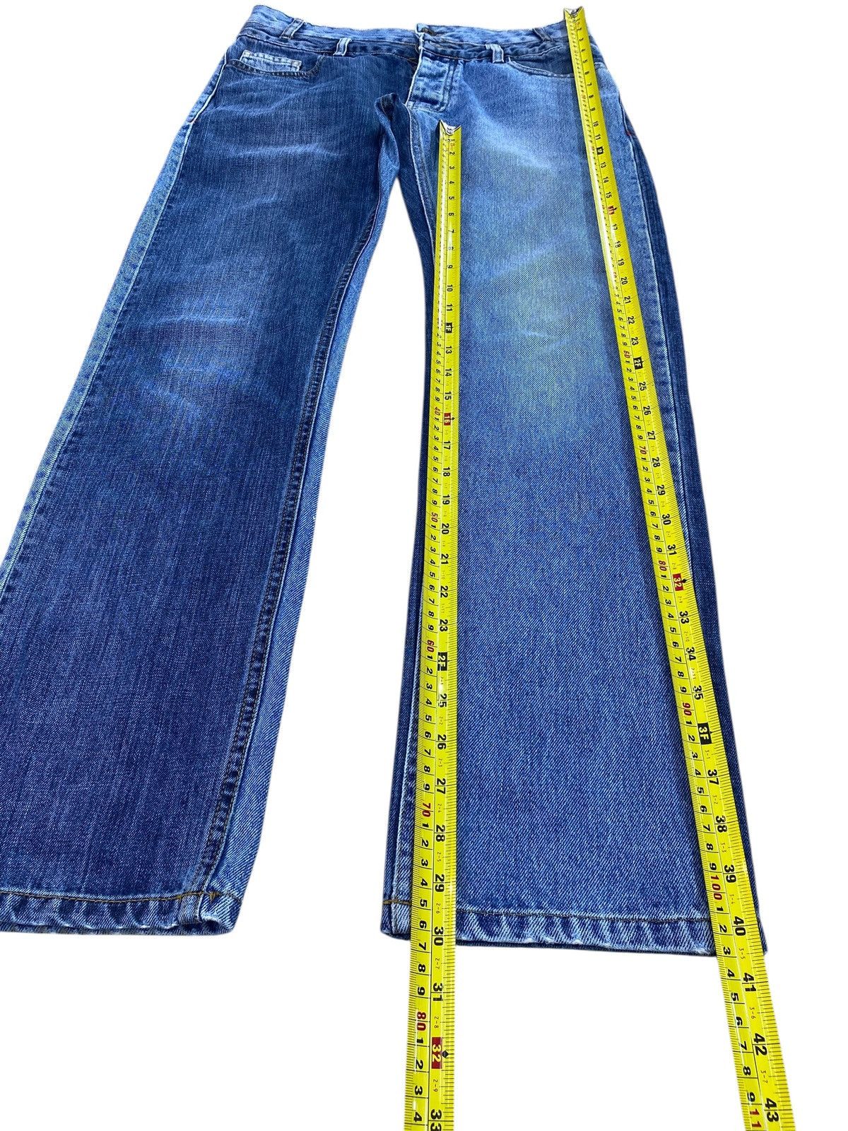 Desigual Double Knee Unique Faded Look Style Straight Cut Jeans Size US 30 / EU 46 - 9 Thumbnail
