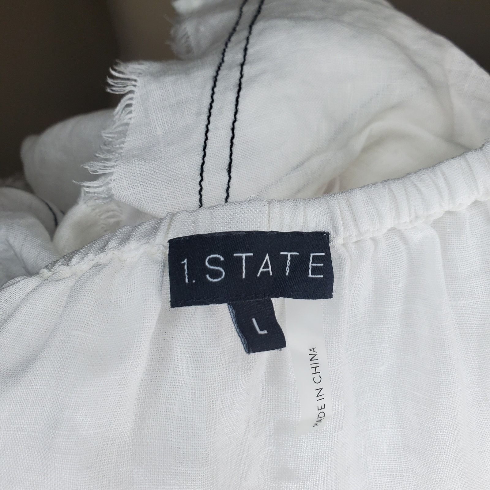 Other One State White Off Shoulder Top Large Size L / US 10 / IT 46 - 6 Thumbnail