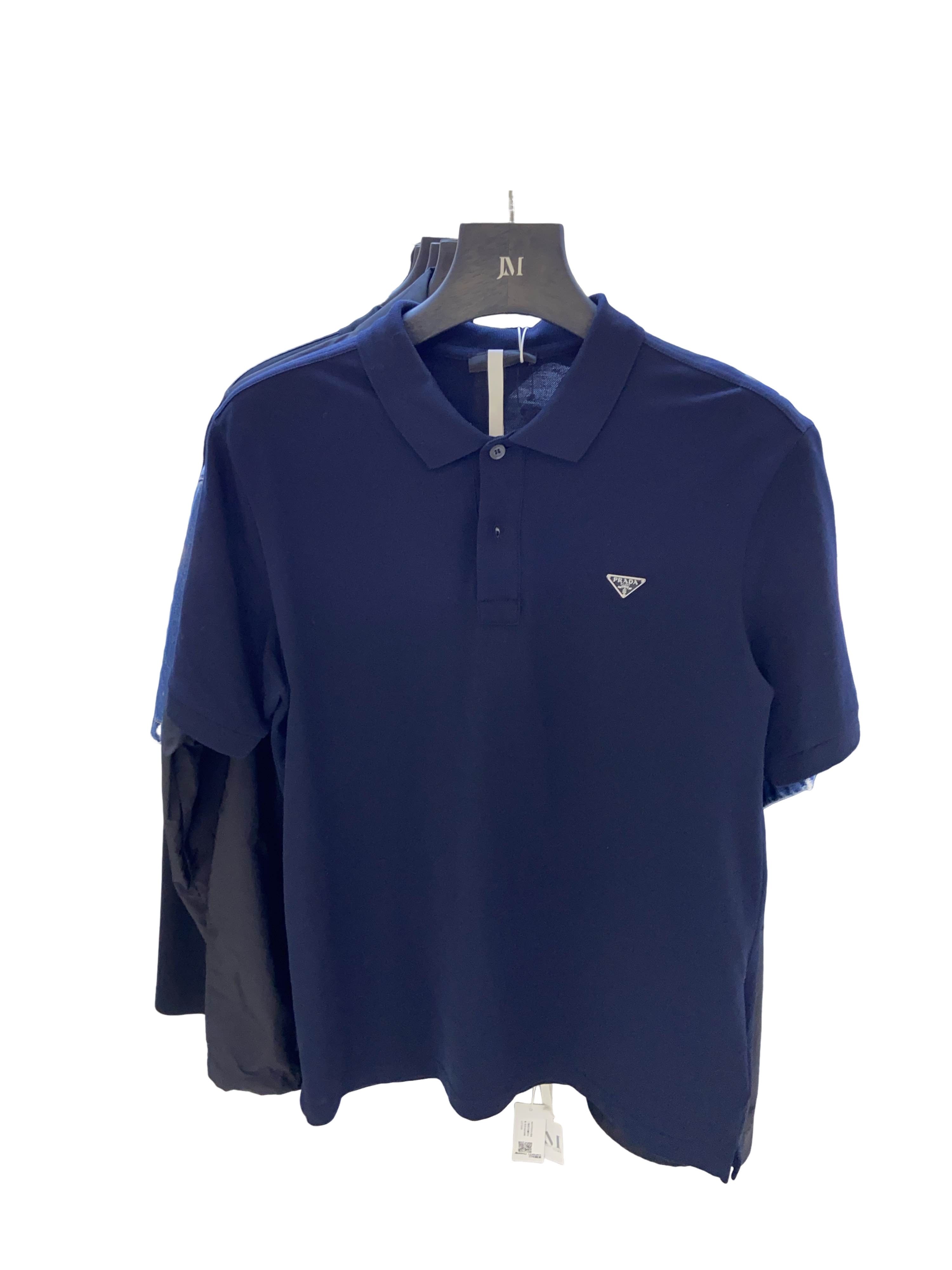 Prada Prada Rubber Logo Tipped Polo Shirt Size L | Grailed