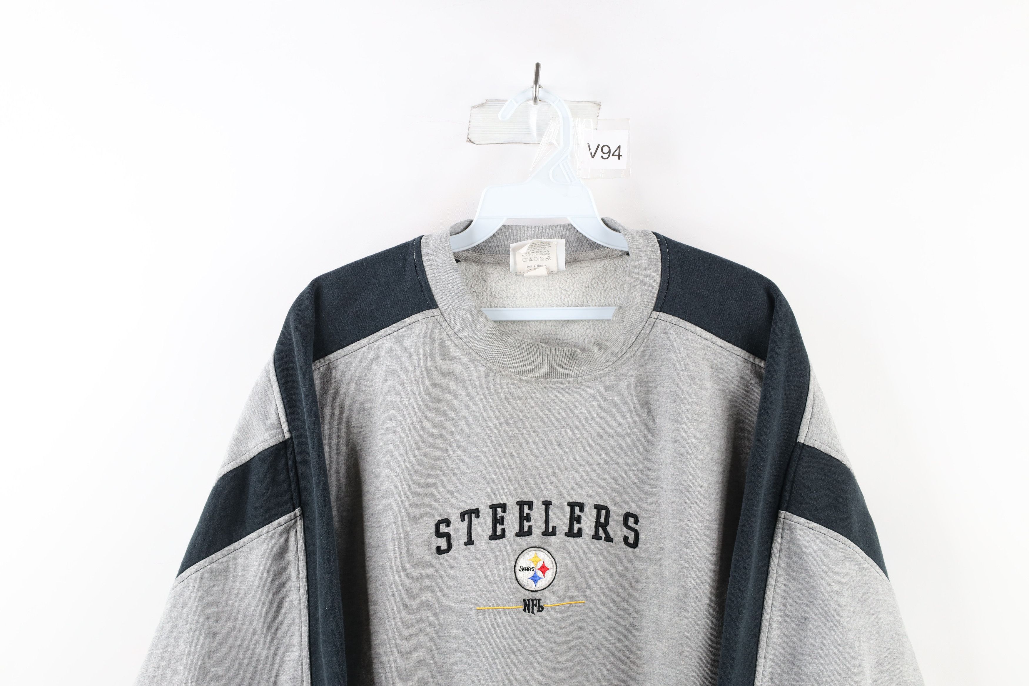 Vintage Vintage Spell Out Pittsburgh Steelers Football Sweatshirt Size US XL / EU 56 / 4 - 2 Thumbnail
