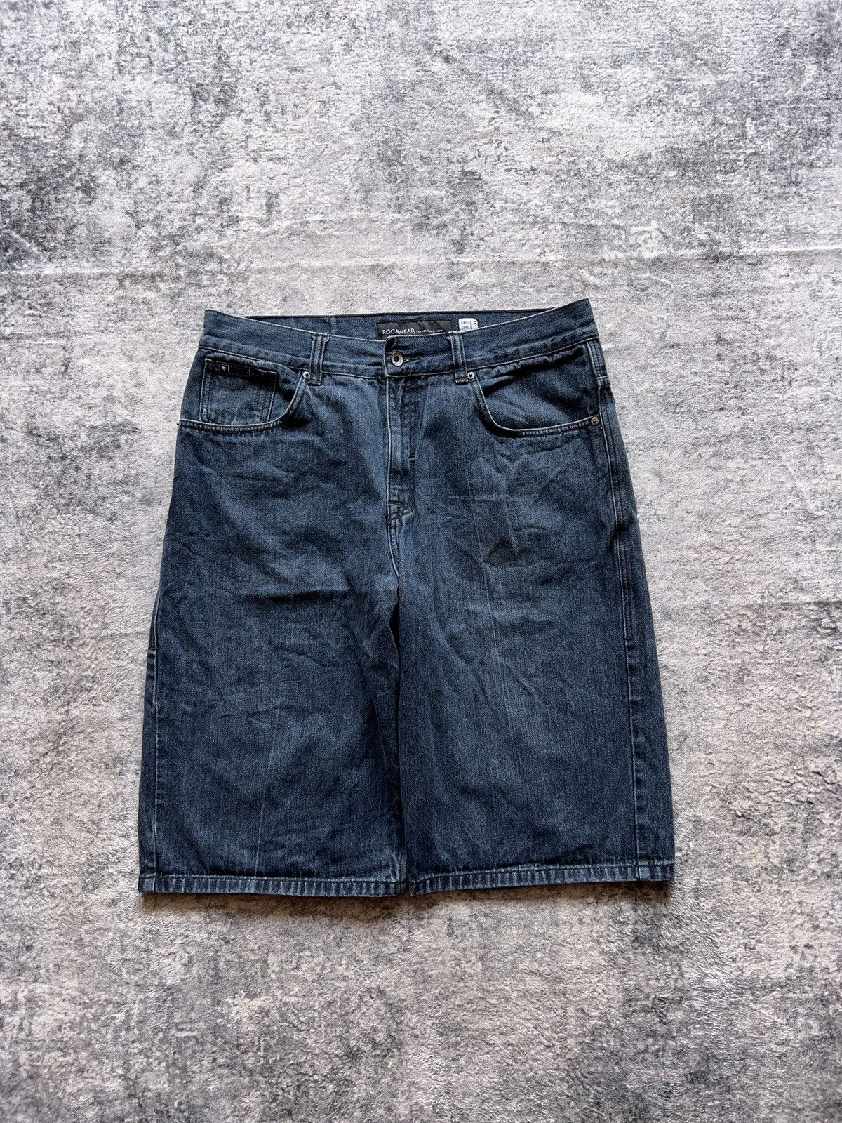 Rocawear × Vintage Y2K Rocawear Baggy Skater Denim Shorts Jorts Size US 36 / EU 52 - 5 Thumbnail