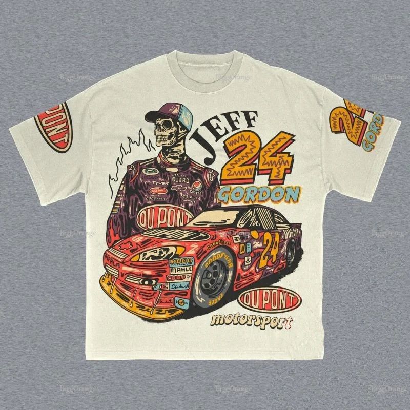 Japanese Brand × Vintage Vintage Skull Print T-Shirt Retro Hip Hop y2k Size US L / EU 52-54 / 3 - 1 Thumbnail