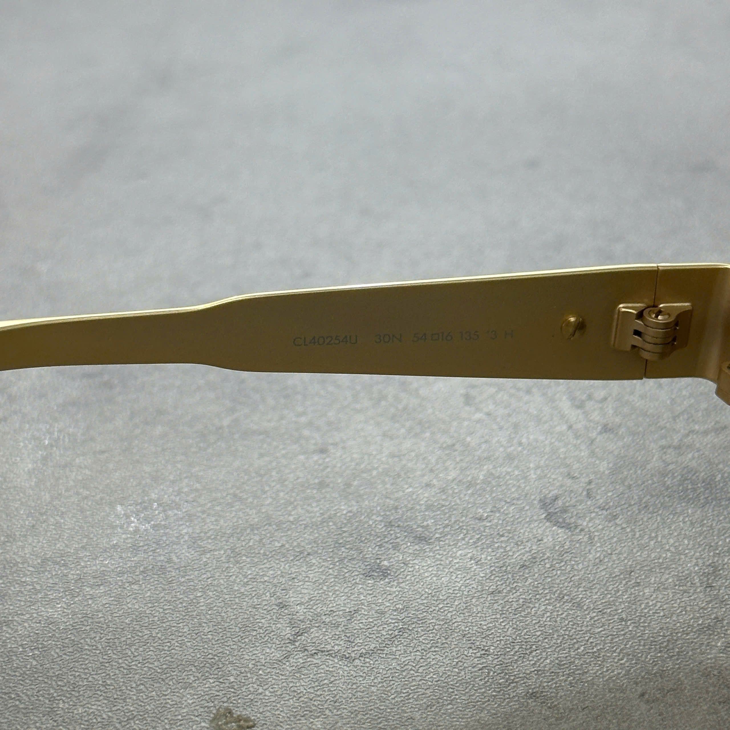 Celine CELINE Metal Triomphe 01 Sunglasses GOLD Size ONE SIZE - 5 Thumbnail