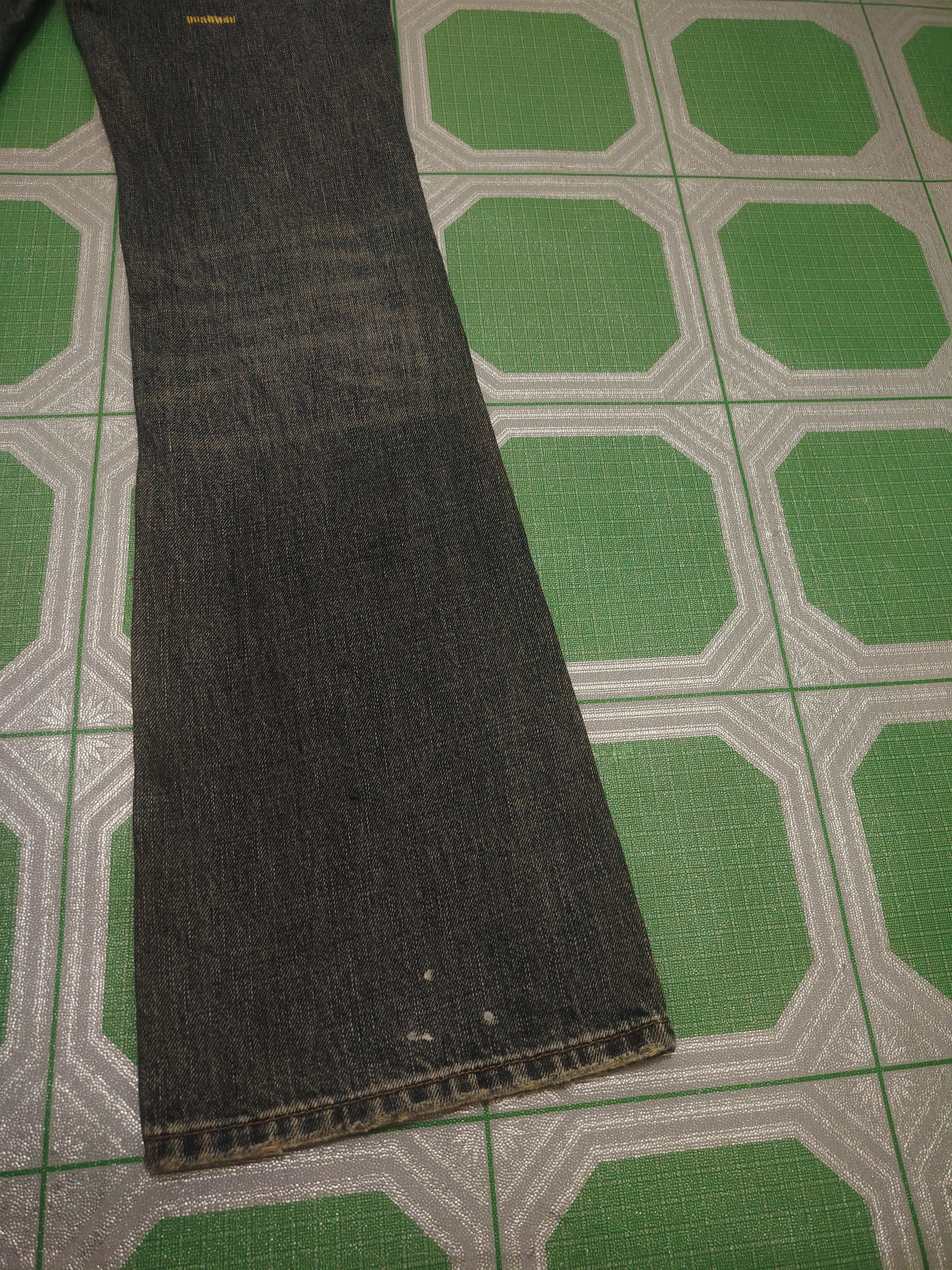 Who Decides War Japanese Back Number Patchwork Boro Flared Jeans Distressed Size US 30 / EU 46 - 16 Thumbnail