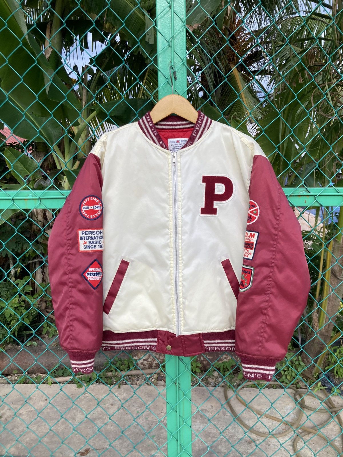 PERSON'S Vintage Person’s Japan Patch Logo Varsity jacket Boxy fit Size US L / EU 52-54 / 3 - 1 Thumbnail
