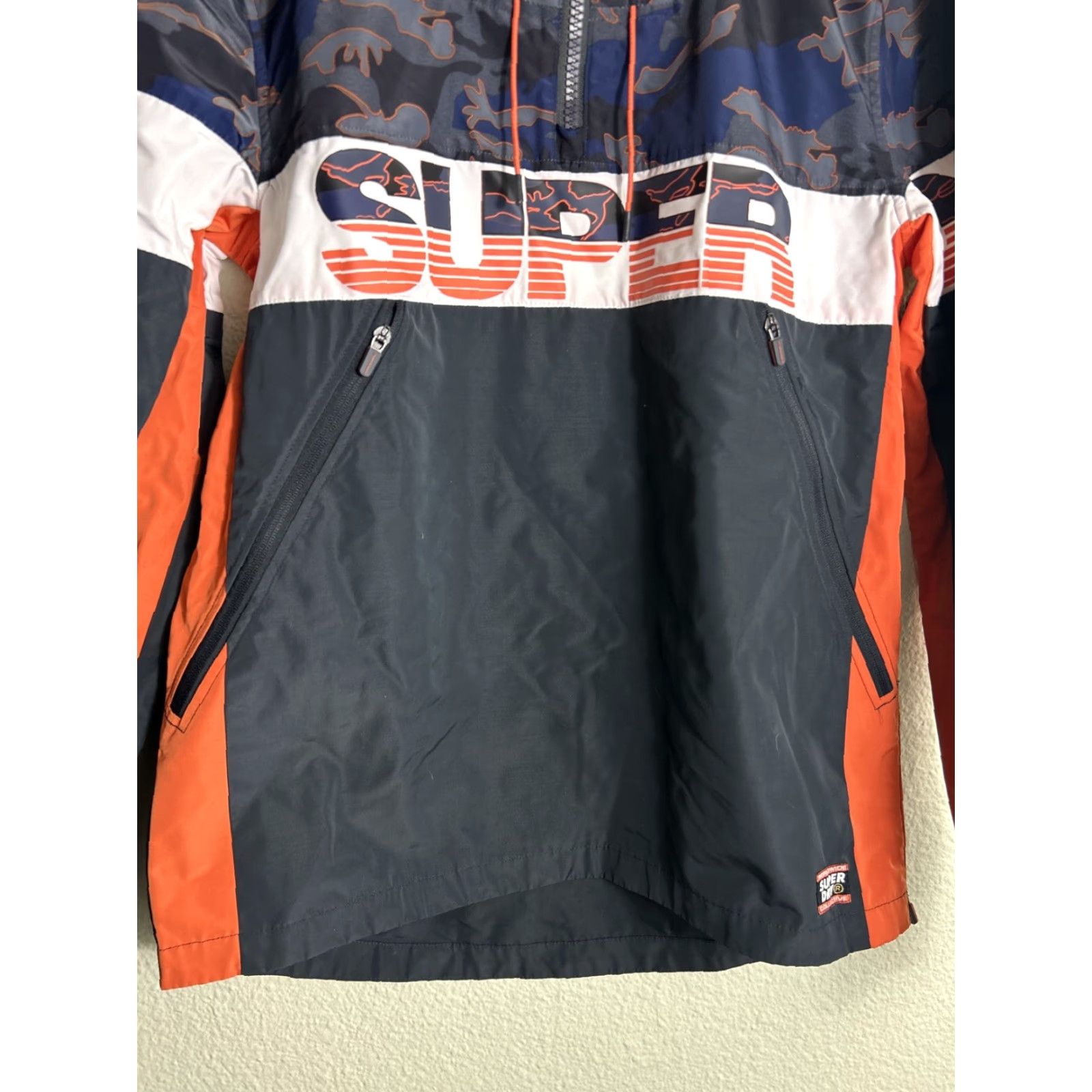 Superdry Superdry Ryley Overhead Jacket 1/4 Zip Lightweight Blue Camo Medium Smart Casual Size US M / EU 48-50 / 2 - 5 Thumbnail