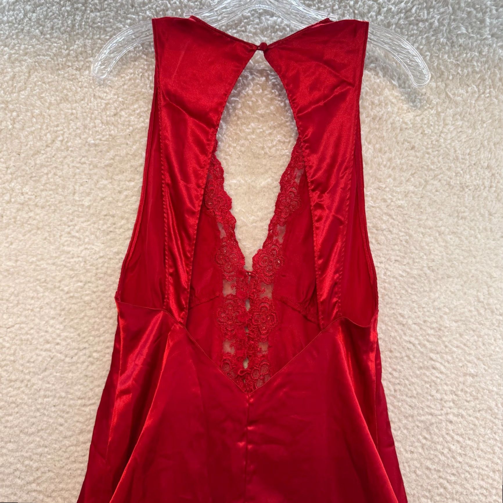 Victoria's Secret VINTAGE Victoria's Secret Slip Dress Maxi Red 90s 80s Gold Label M Womens Size M / US 6-8 / IT 42-44 - 4 Thumbnail
