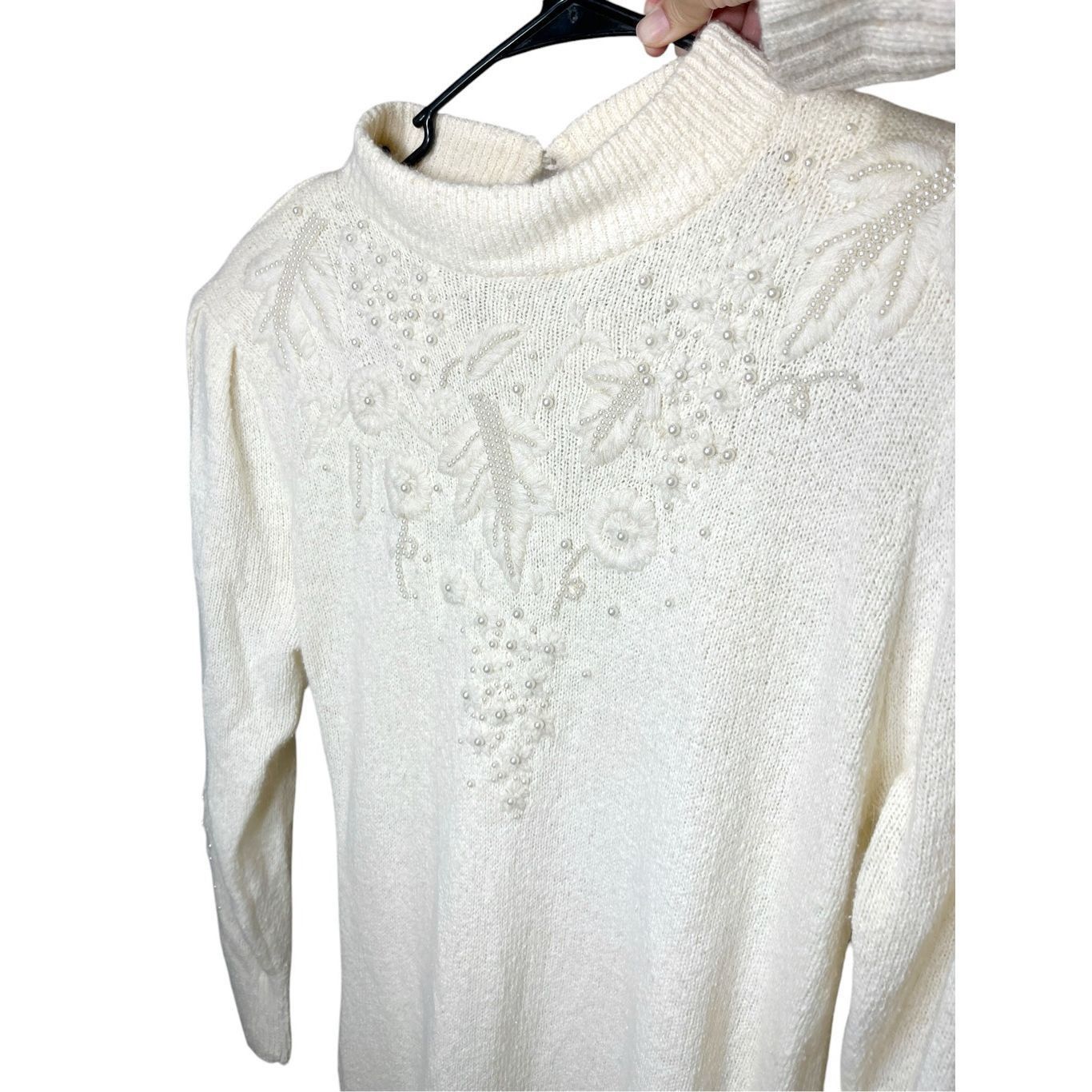 Other Vintage Raoul Hand Embroidered/Beading Silk Angora Rabbit Ha Size M / US 6-8 / IT 42-44 - 5 Thumbnail