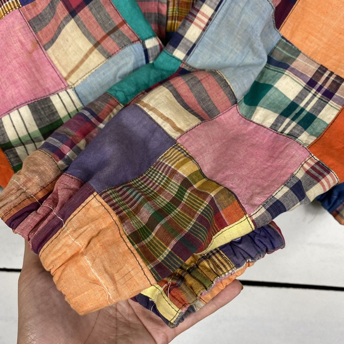 Issey Miyake × Japanese Brand 💥🔥MULTICOLOUR PATCHWORK JAPANASE ZIPPER JACKET Size US M / EU 48-50 / 2 - 8 Thumbnail