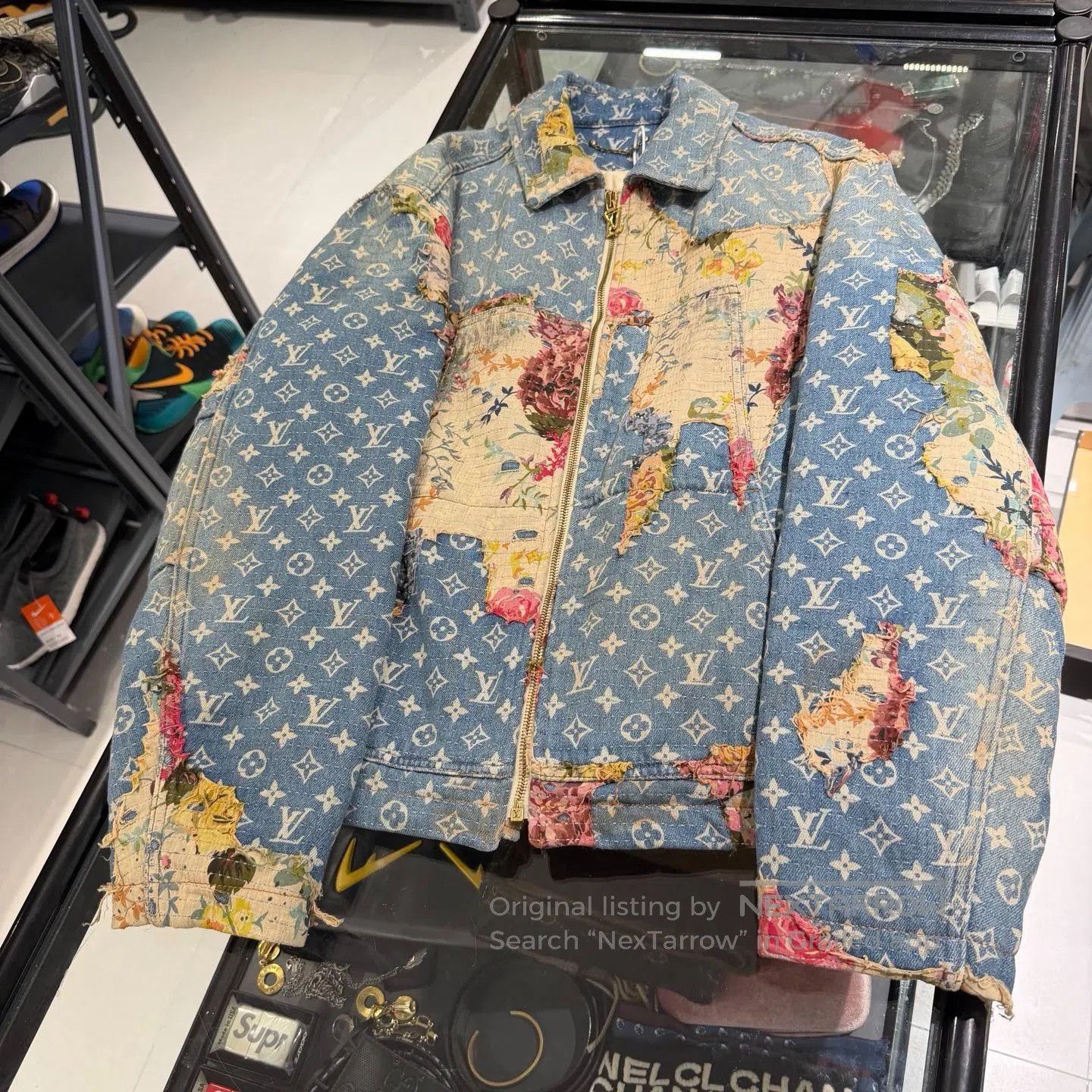 Louis Vuitton Louis Vuitton Distressed Floral Denim Jacket. Size US S / EU 44-46 / 1 - 5 Thumbnail