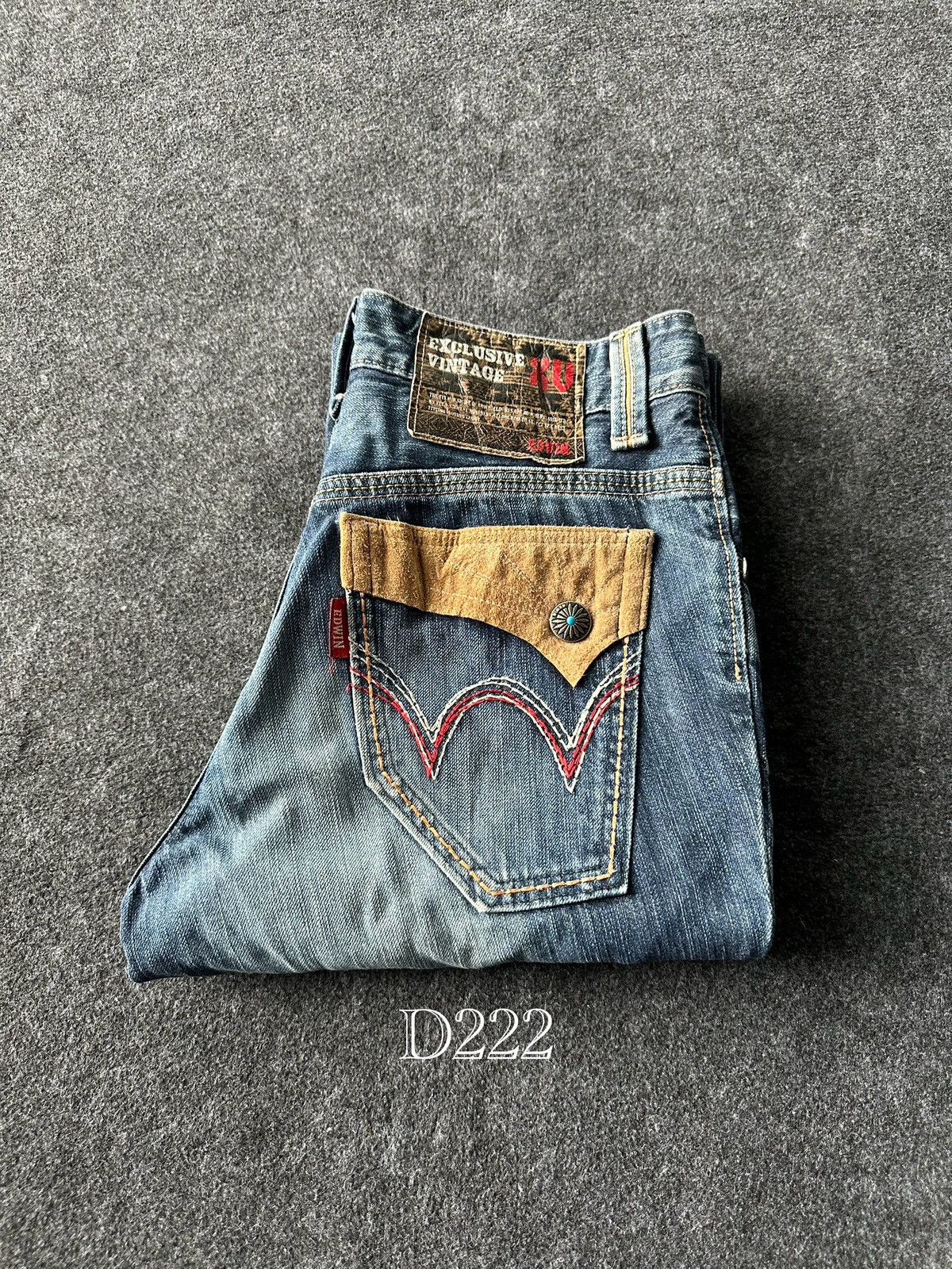 Edwin Vtg 90s Edwin Exclusive Distressed Denim 30x30 D222 Size US 30 / EU 46 - 20 Thumbnail