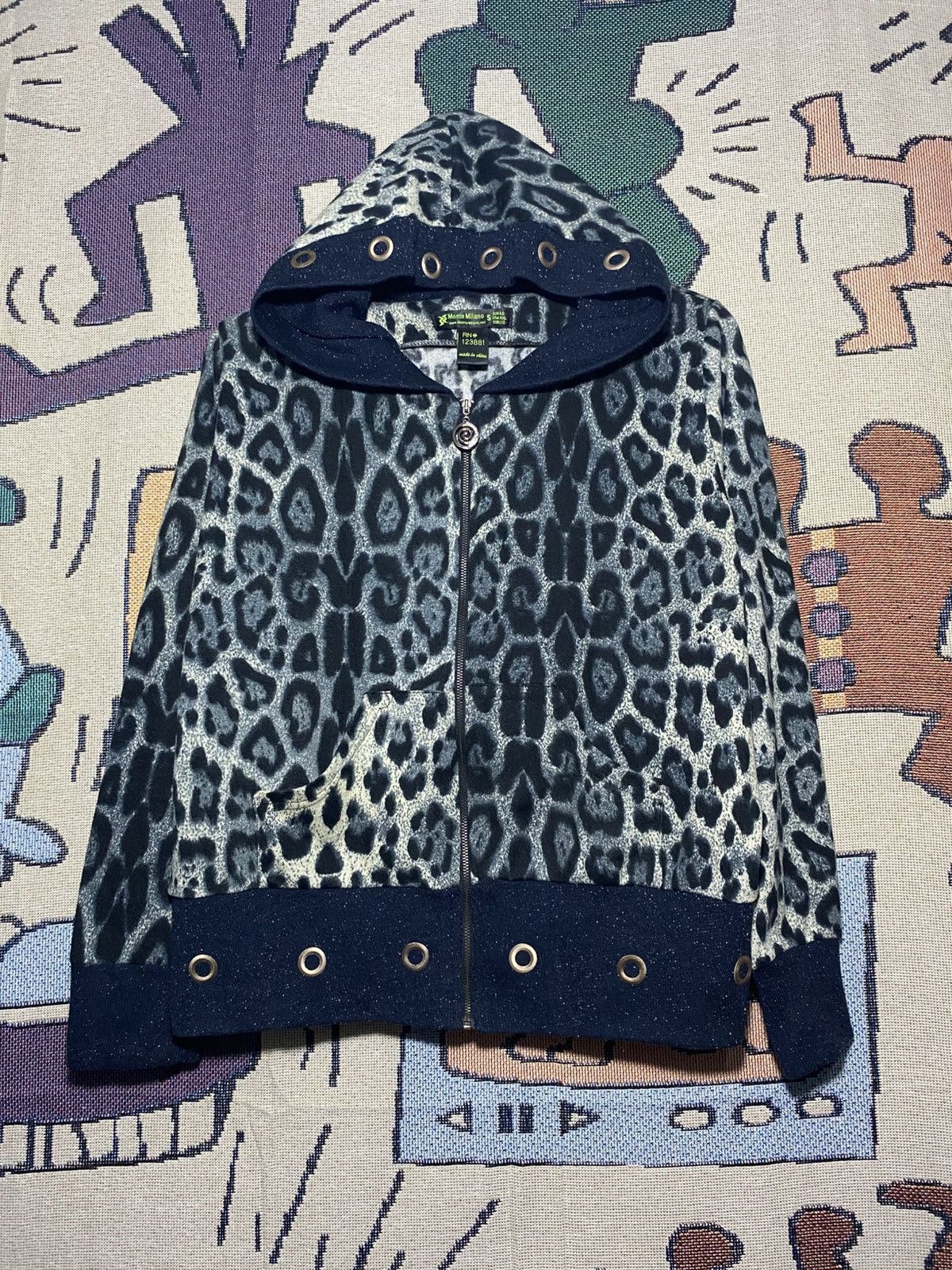 Le Grande Bleu (L.G.B.) 2000's Y2k Vintage Monte Milano Leopard Design Size US M / EU 48-50 / 2 - 1 Thumbnail