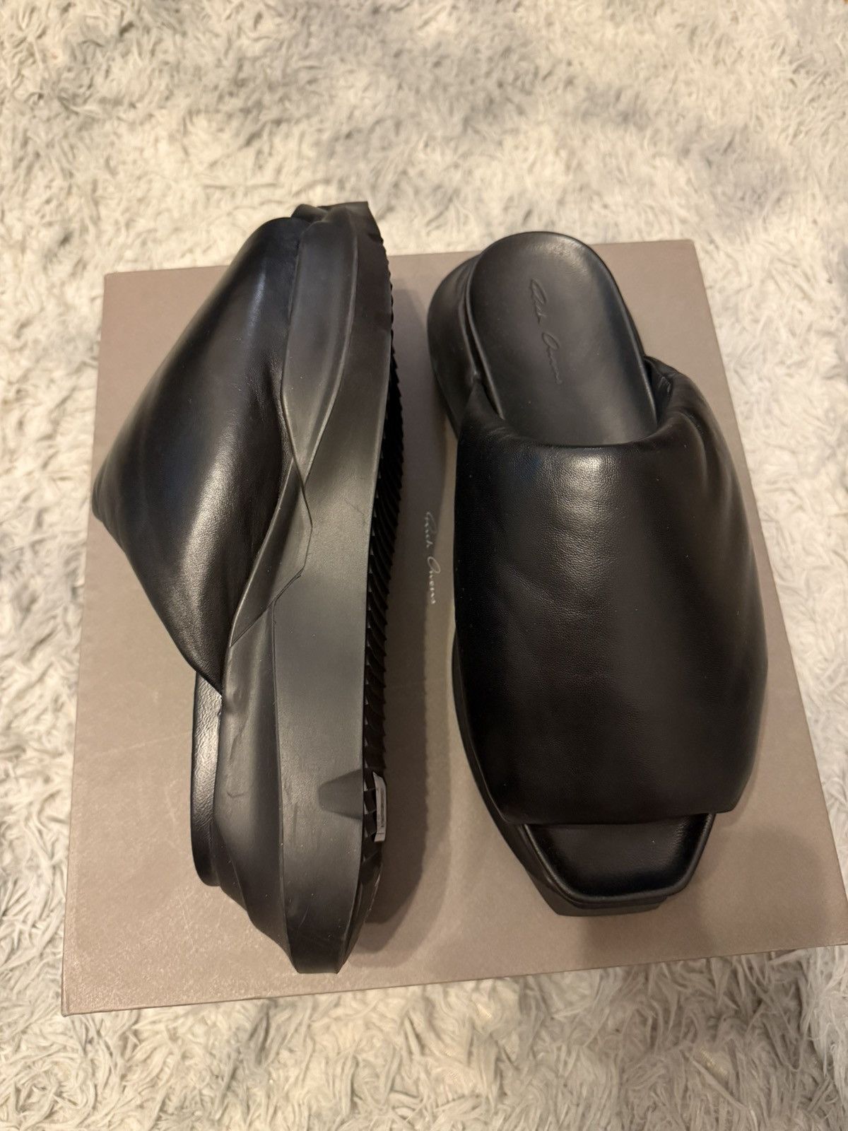 Rick Owens Geth Puffer Slide Size US 12 / EU 45 - 2 Thumbnail
