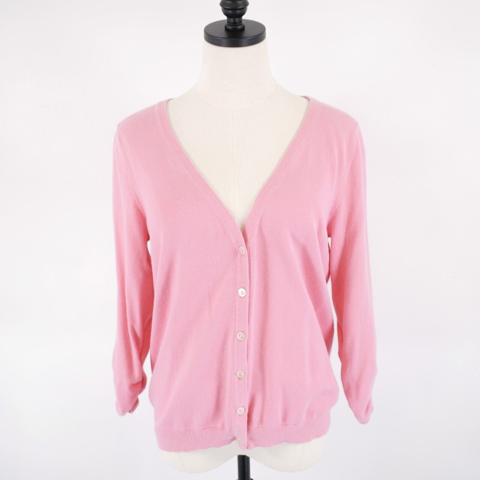 Tommy Hilfiger Tommy Hilfiger Medium Pink Button Cardigan Sweater Long Flut Size M / US 6-8 / IT 42-44 - 1 Thumbnail