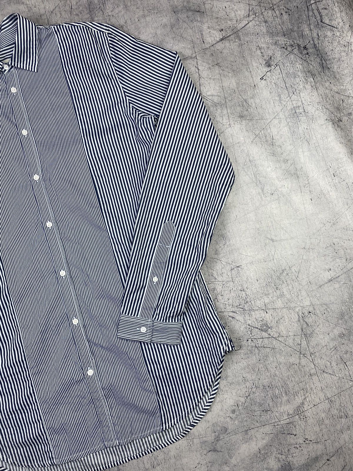 Diesel Diesel Designer Luxury Striped Button Up Long Sleeve Shirt Size US M / EU 48-50 / 2 - 4 Thumbnail