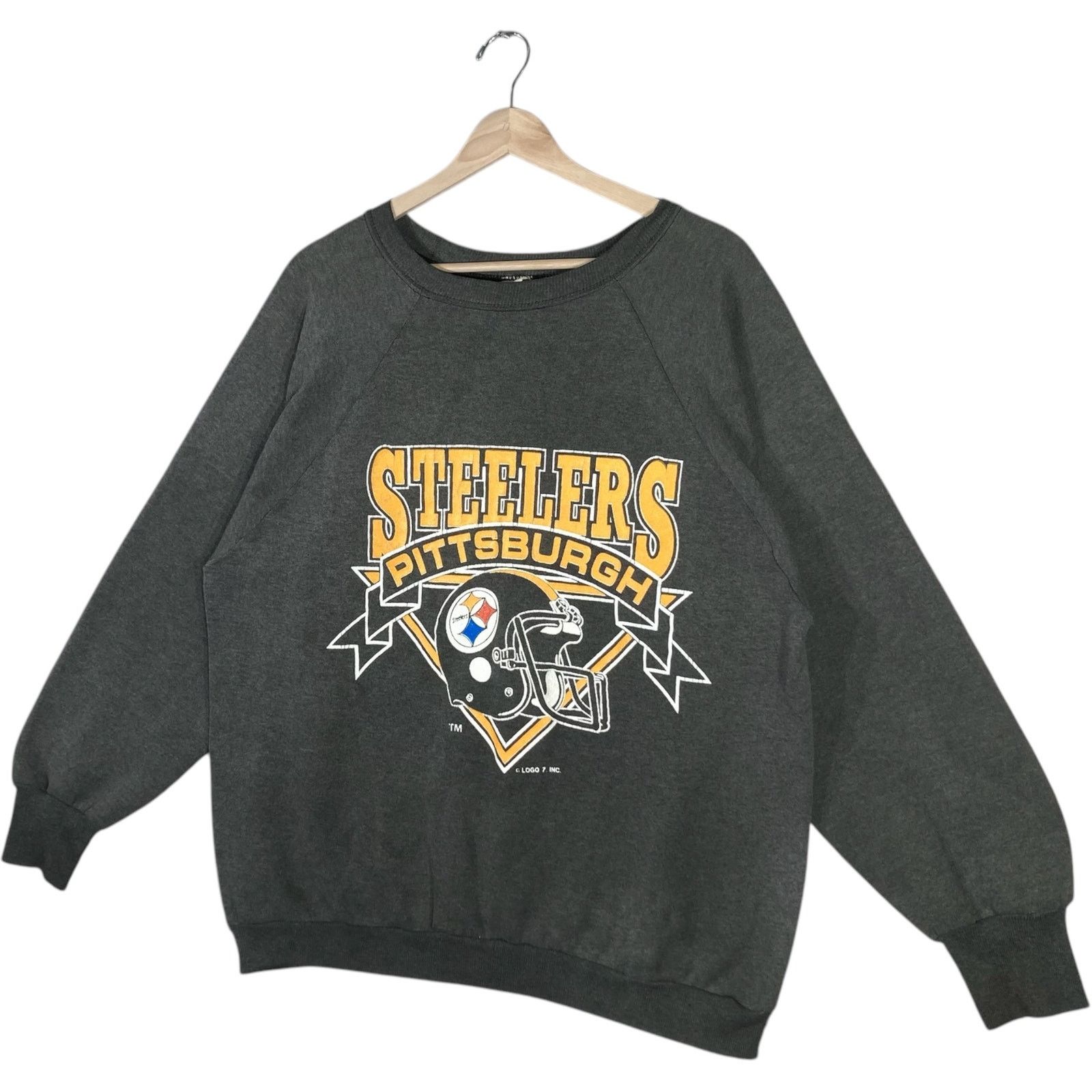 Logo 7 Vintage Pittsburgh Steelers NFL Crewneck XL Size US XL / EU 56 / 4 - 3 Thumbnail