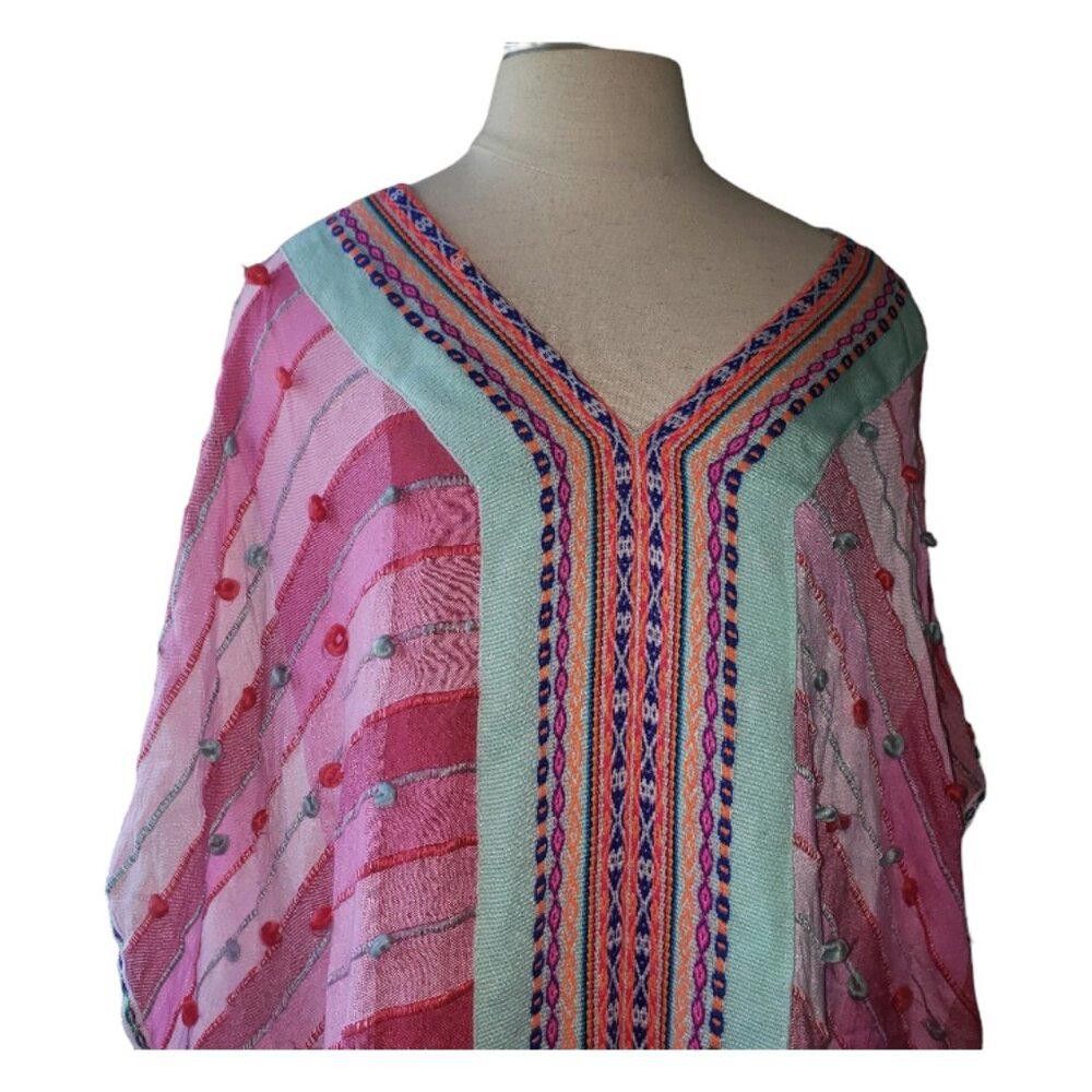 Designer CT1630 pitusa Pink Kaftan Gown Size ONE SIZE - 4 Thumbnail
