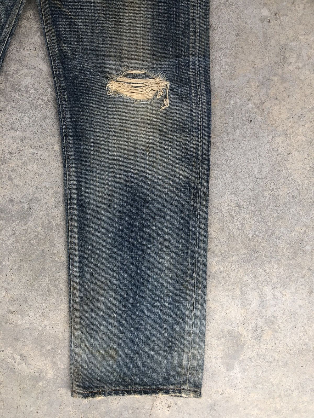Kapital Vintage Edwin 505 Orange Tab Distressed Denim Size US 32 / EU 48 - 7 Thumbnail