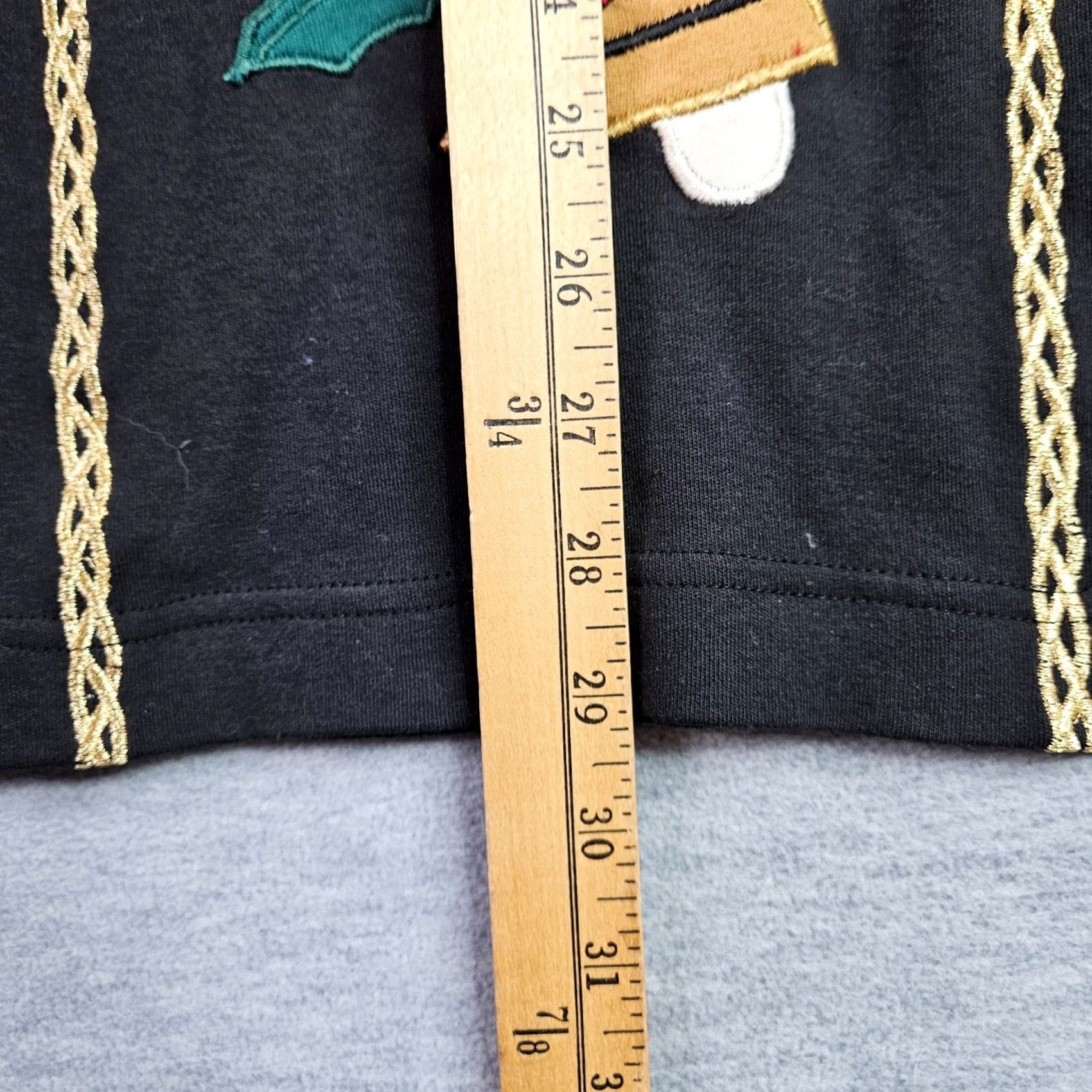 Vintage Vtg Chaus Christmas Sweatshirt Size S Black Crew Neck Pullover Embroidered Graphic 100% Cotton Womens Holiday Size S / US 4 / IT 40 - 5 Thumbnail