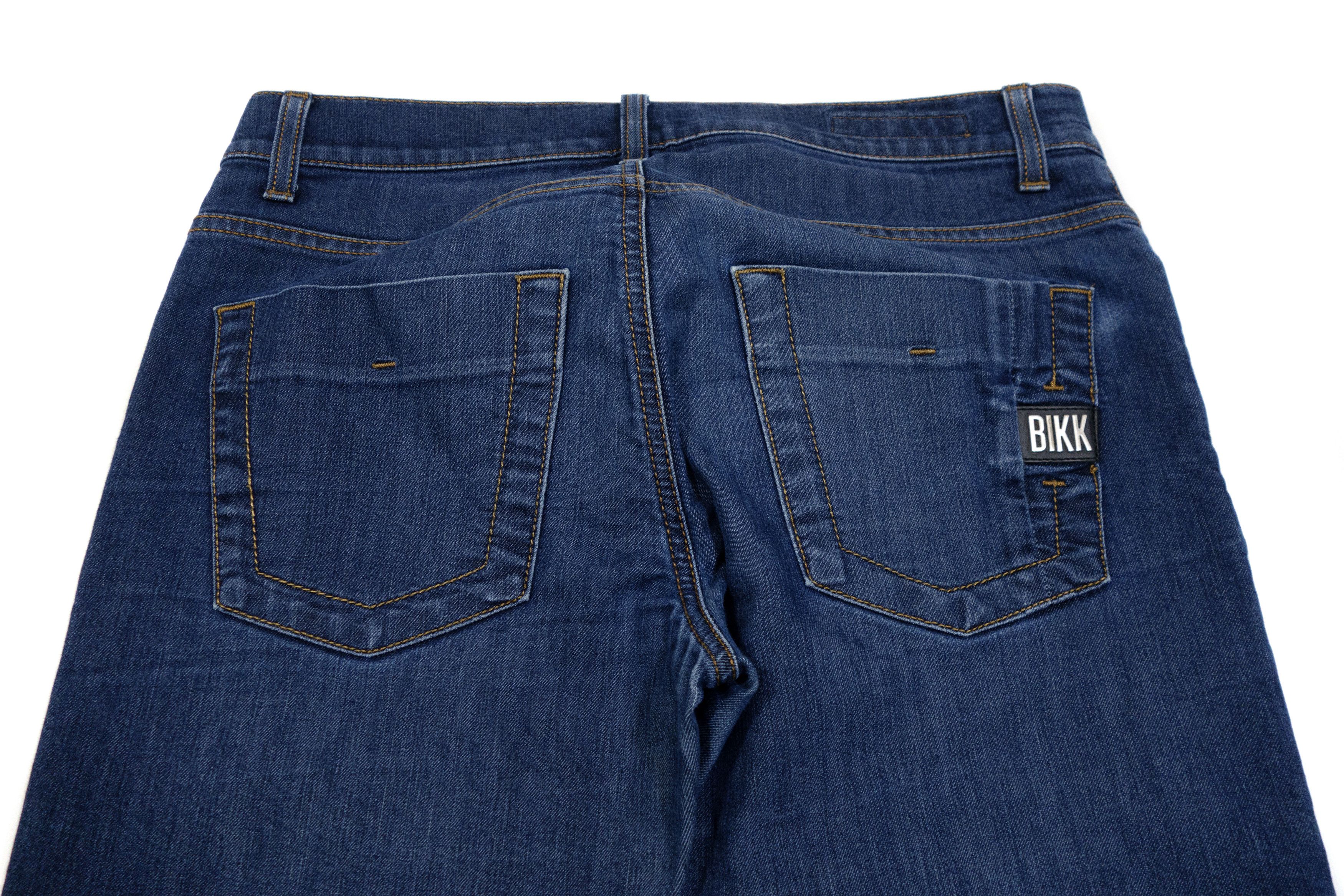 Dirk Bikkembergs Logo Slim Fit Dark Stretch Jeans Size US 31 - 4 Thumbnail