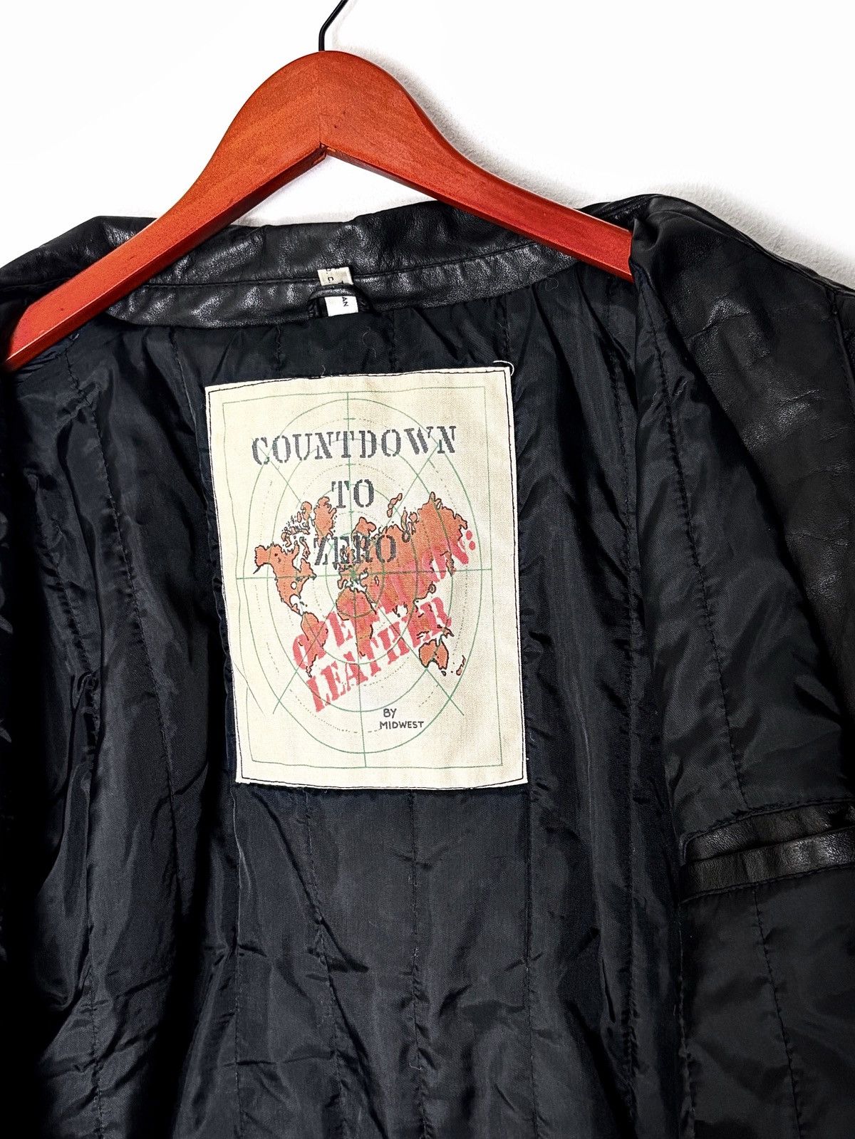 Genuine Leather Midwest Countdown to Zero Black Leather Jacket Size US S / EU 44-46 / 1 - 7 Thumbnail