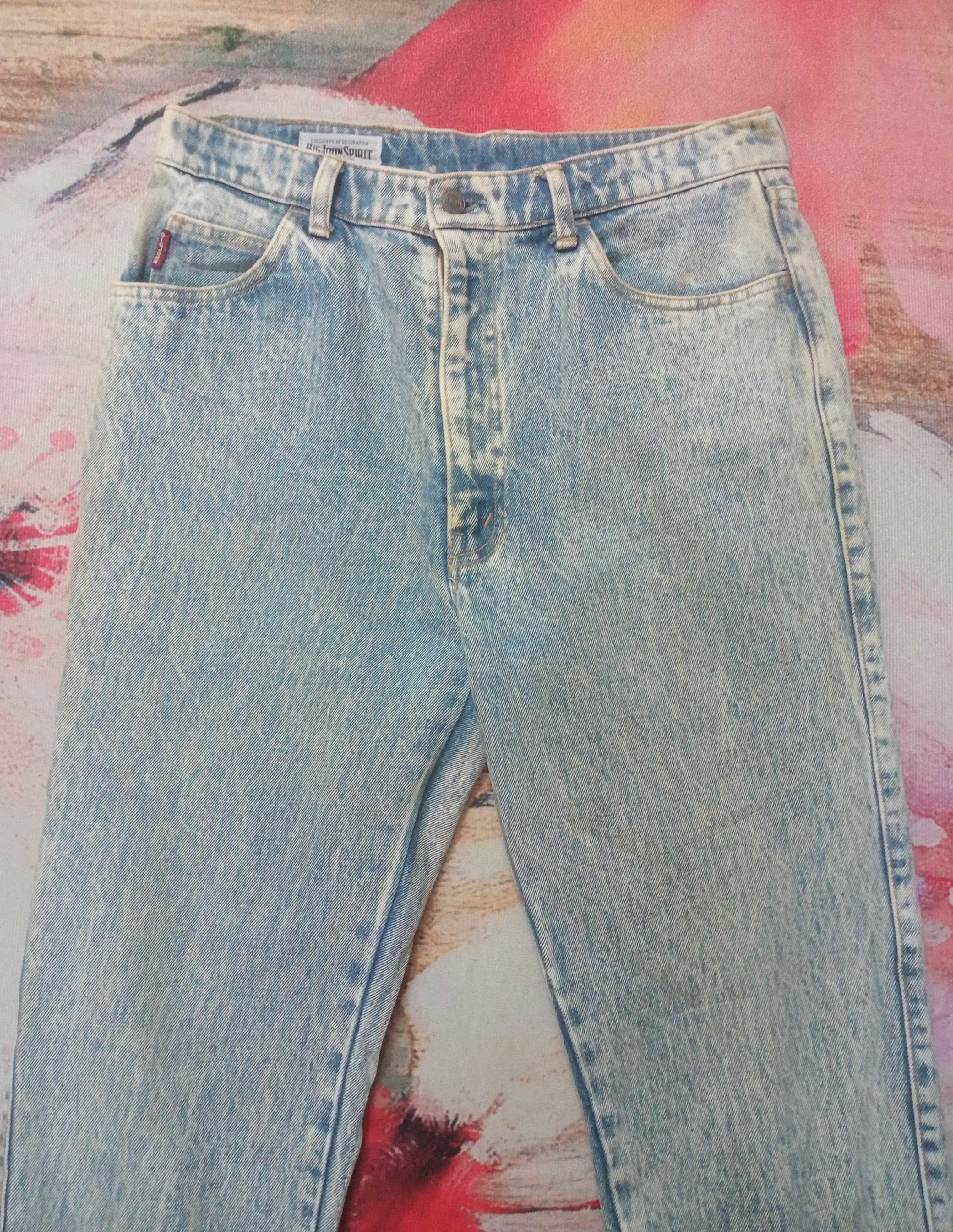 Big John Rare Vintage 90s Big John Loose Washed Denim Size US 30 / EU 46 - 2 Thumbnail