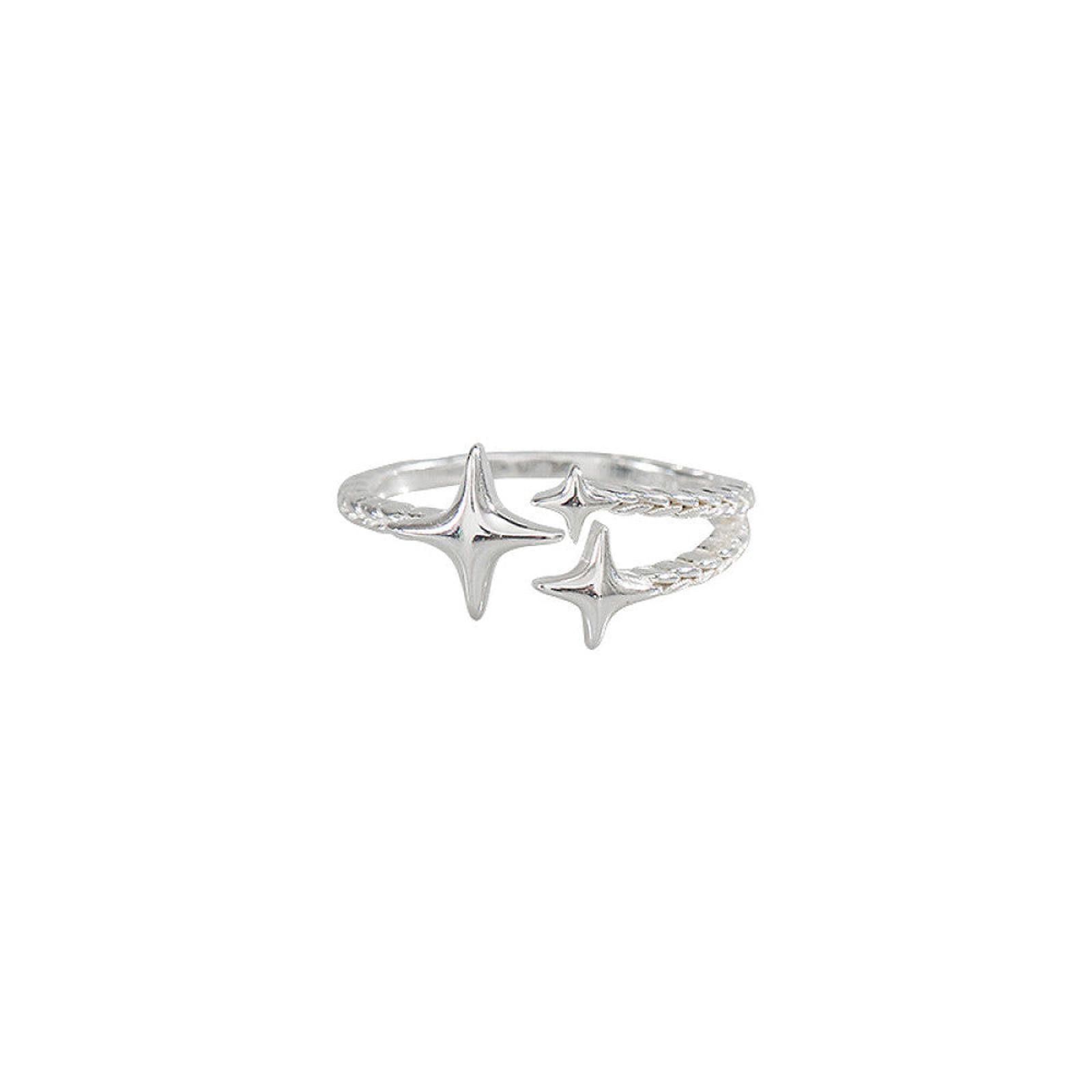 Vintage Silver Star Ring Size ONE SIZE - 7 Thumbnail