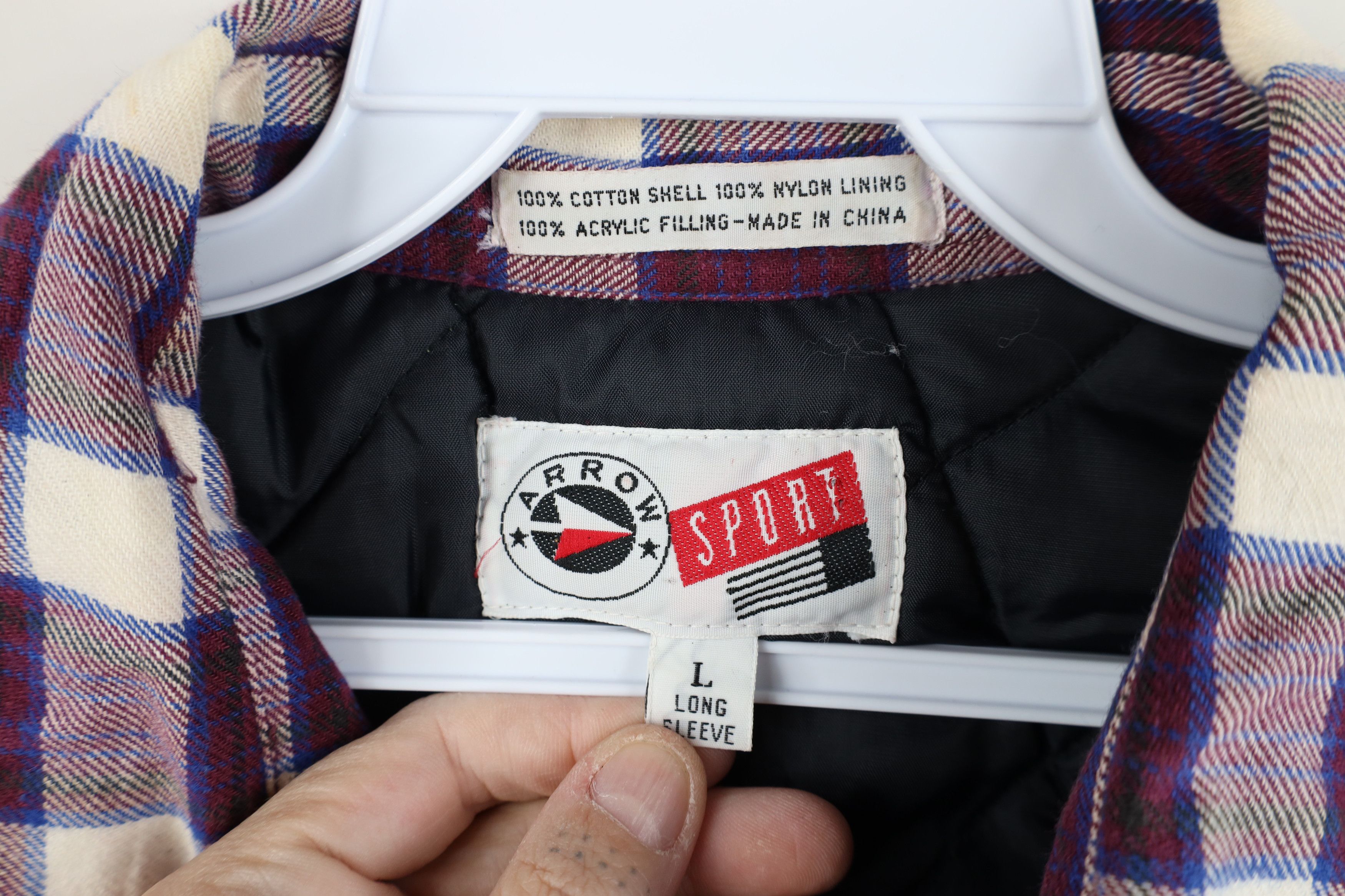 Vintage Vintage 90s Streetwear Flannel Button Shirt Jacket Plaid Size US L / EU 52-54 / 3 - 7 Thumbnail