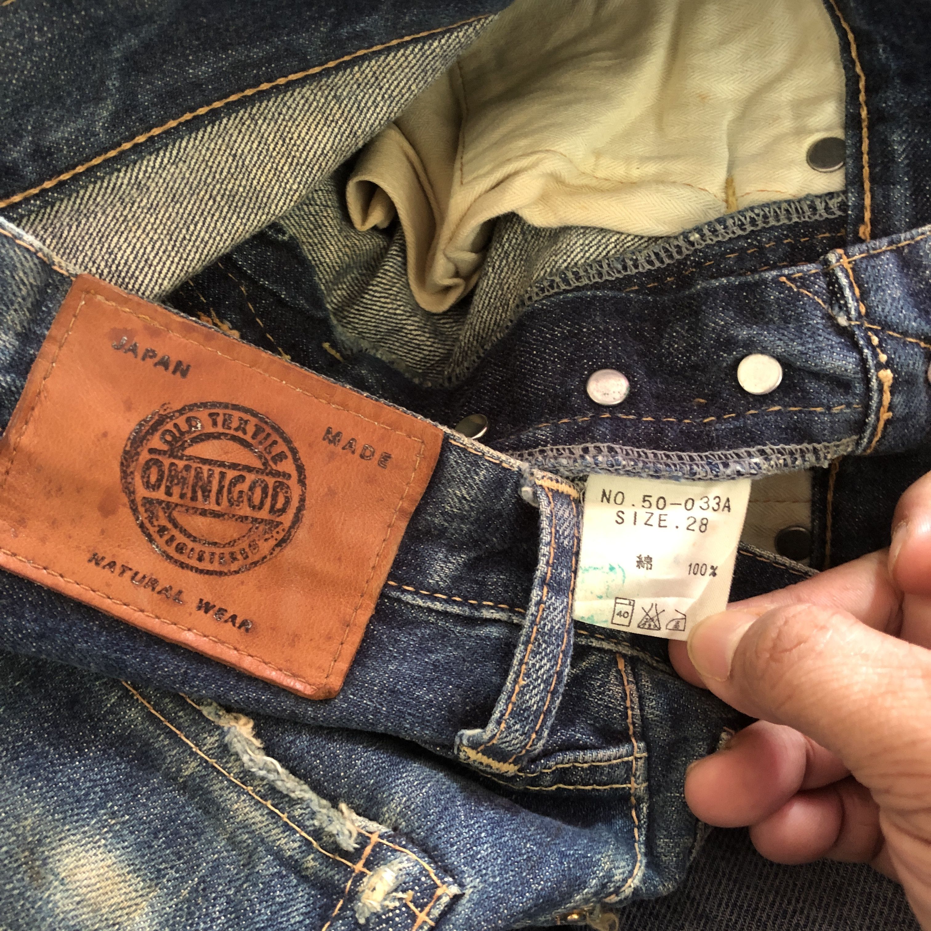 Japanese Brand Vintage Rusty Omnigod Selvedge Japanese Jeans Redline Denim Size 26" / US 2 / IT 38 - 8 Thumbnail
