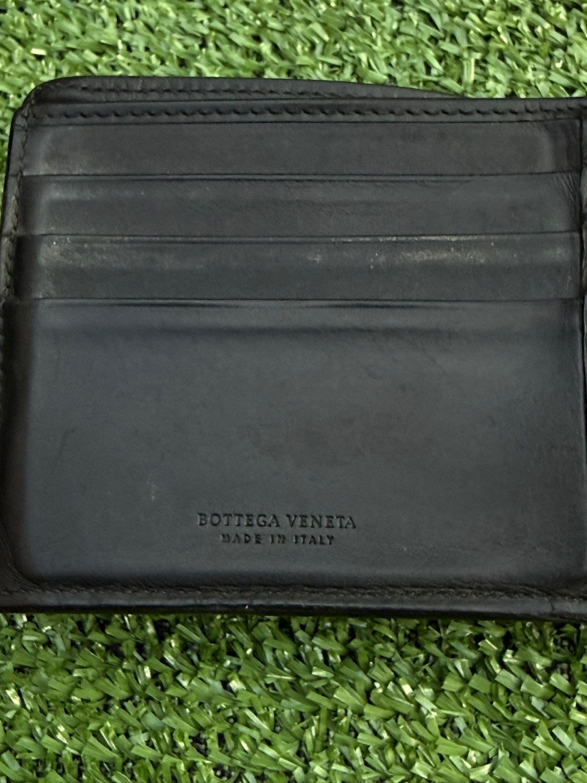 Bottega Veneta Bottega Veneta Intrecciato bi-fold wallet in black calf leat Size ONE SIZE - 4 Thumbnail